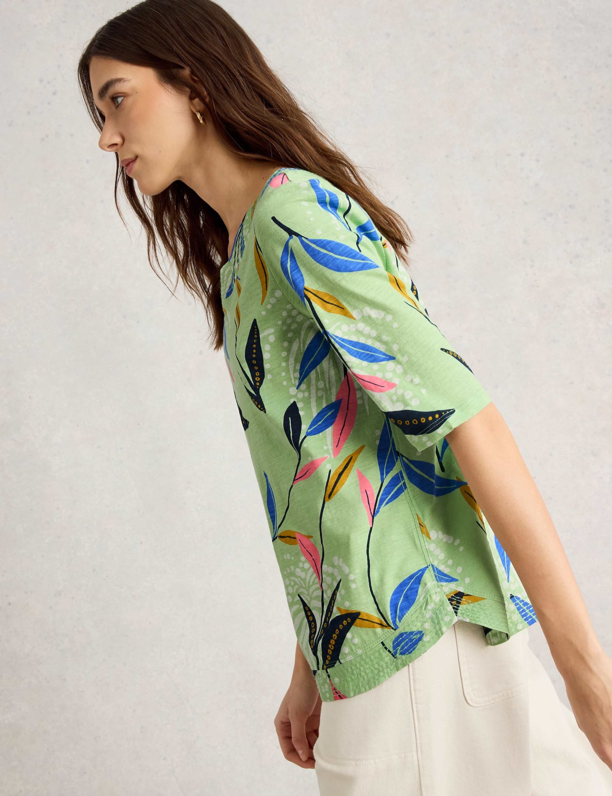 Jersey Leaf Print TShirt 5 of 6