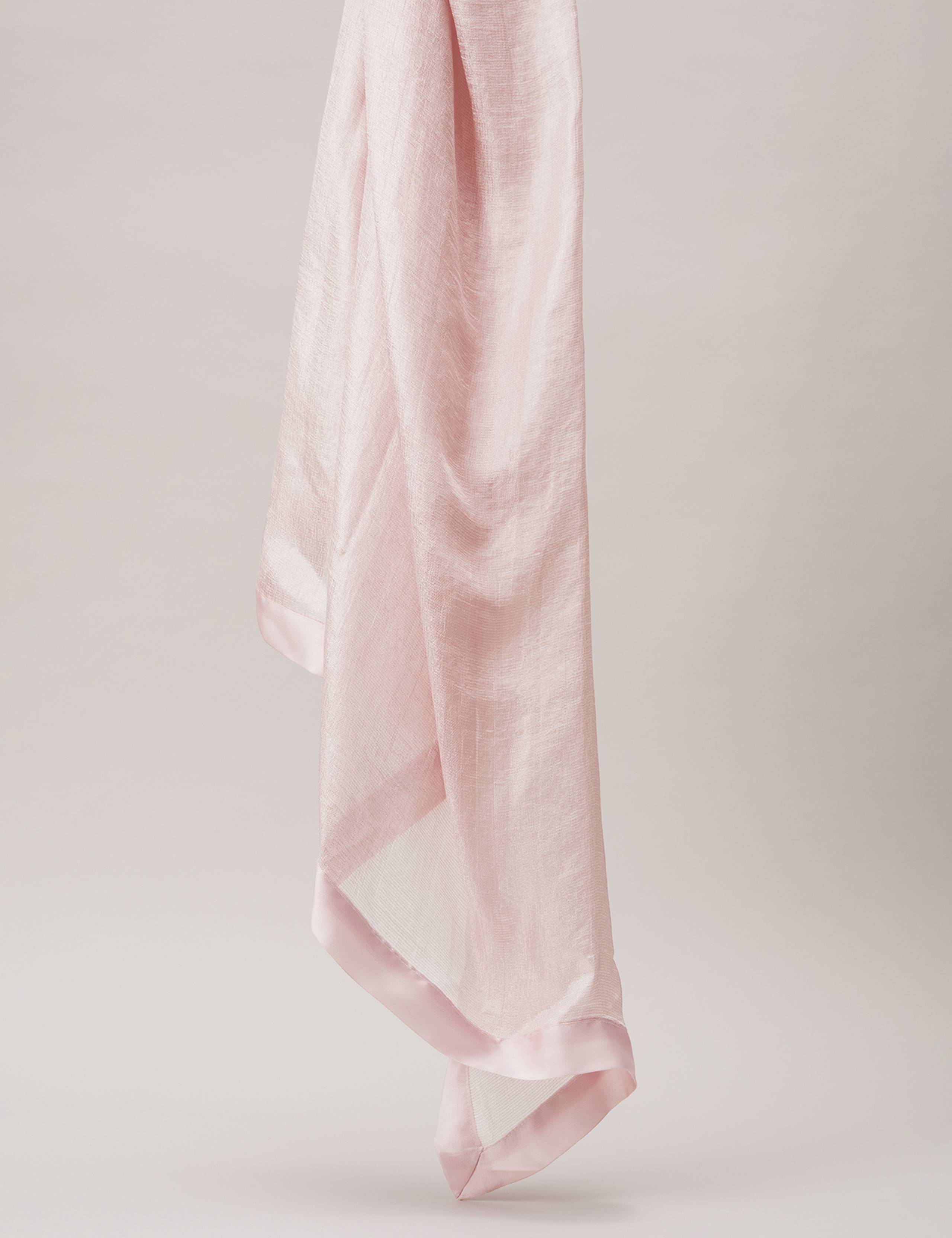 Satin Trim Large Scarf 4 of 4