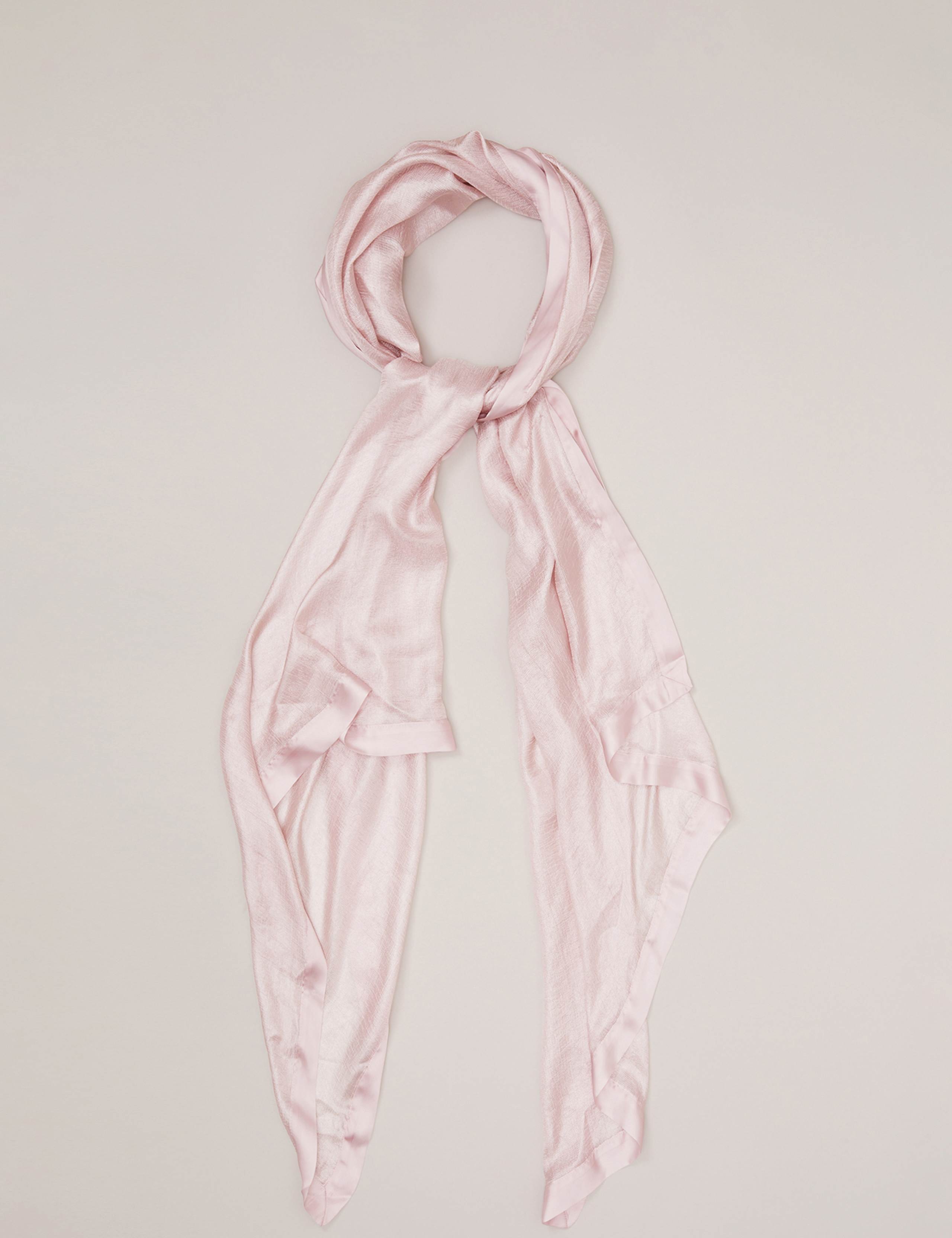 Satin Trim Large Scarf 2 of 4