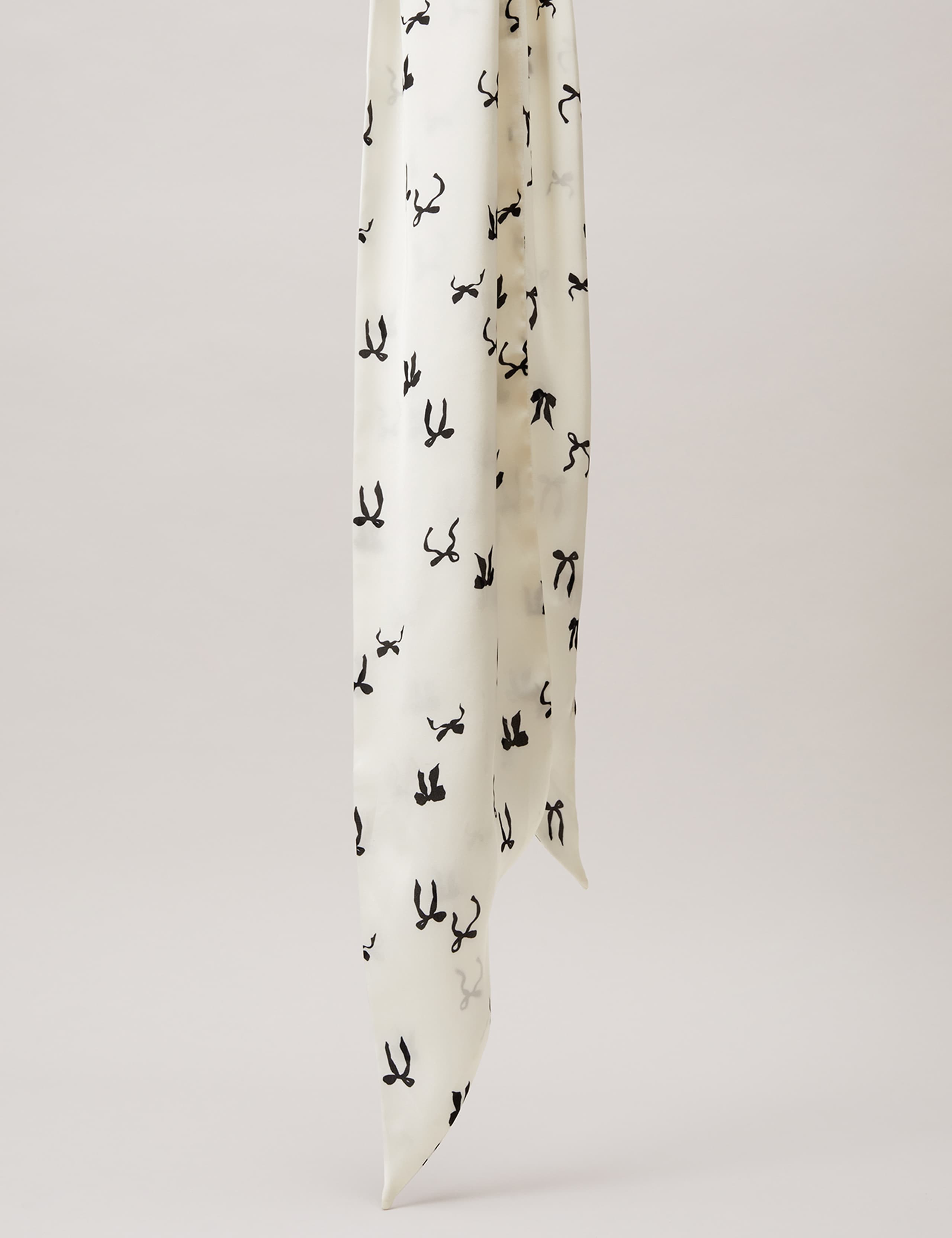 Bow Print Skinny Scarf 3 of 4