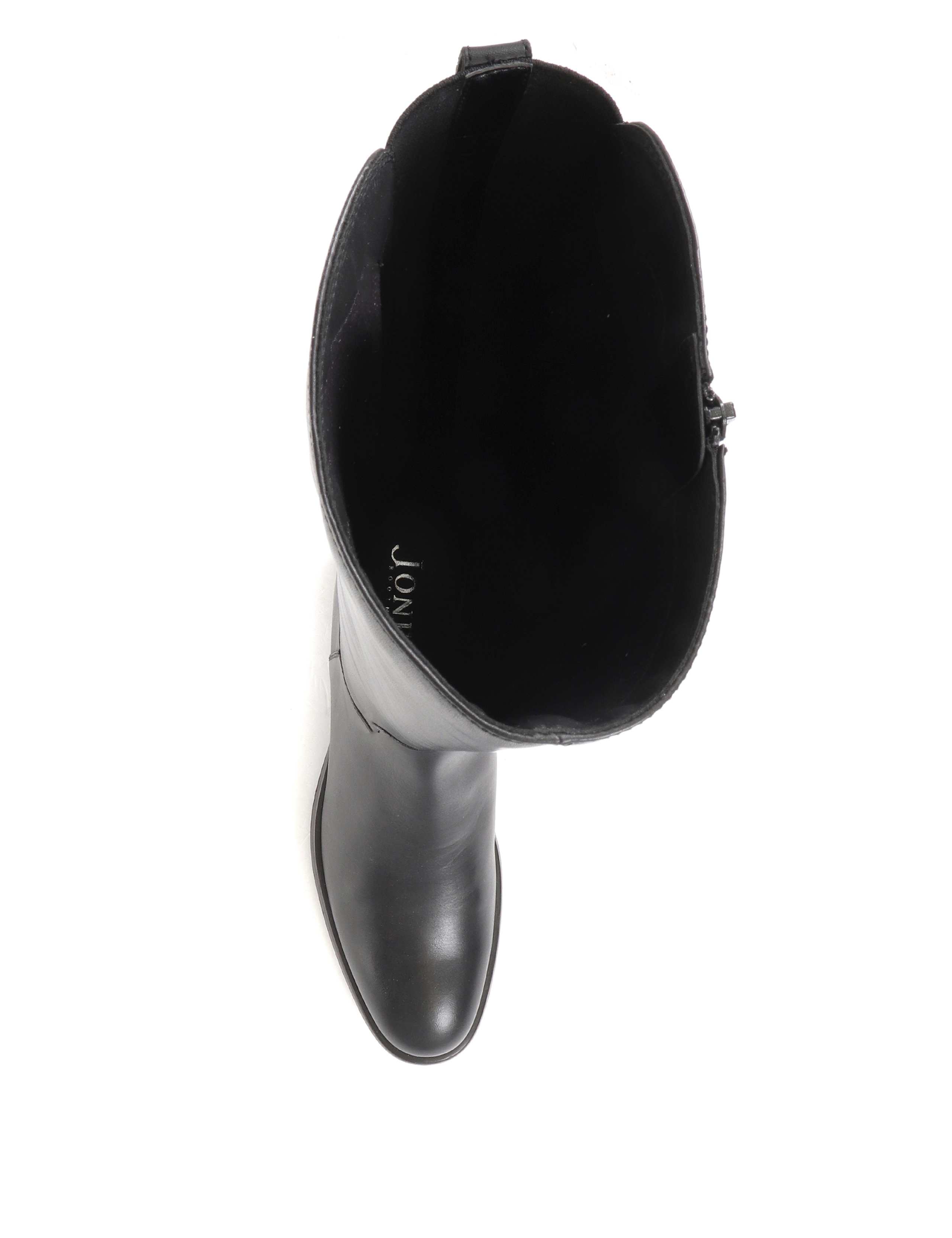 Leather Block Heel Knee High Boots 7 of 7