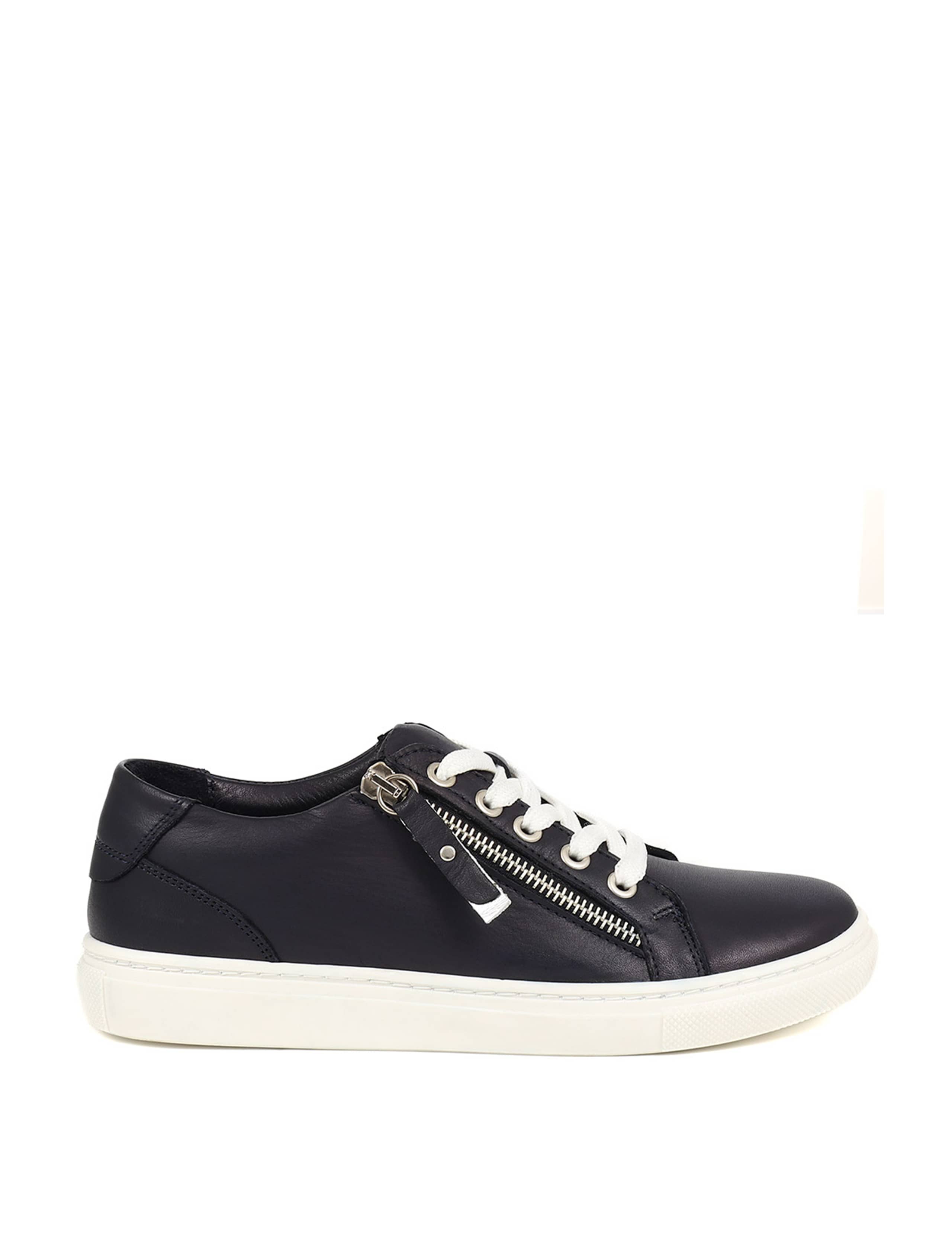 Leather Zip Up Trainers 2 of 7