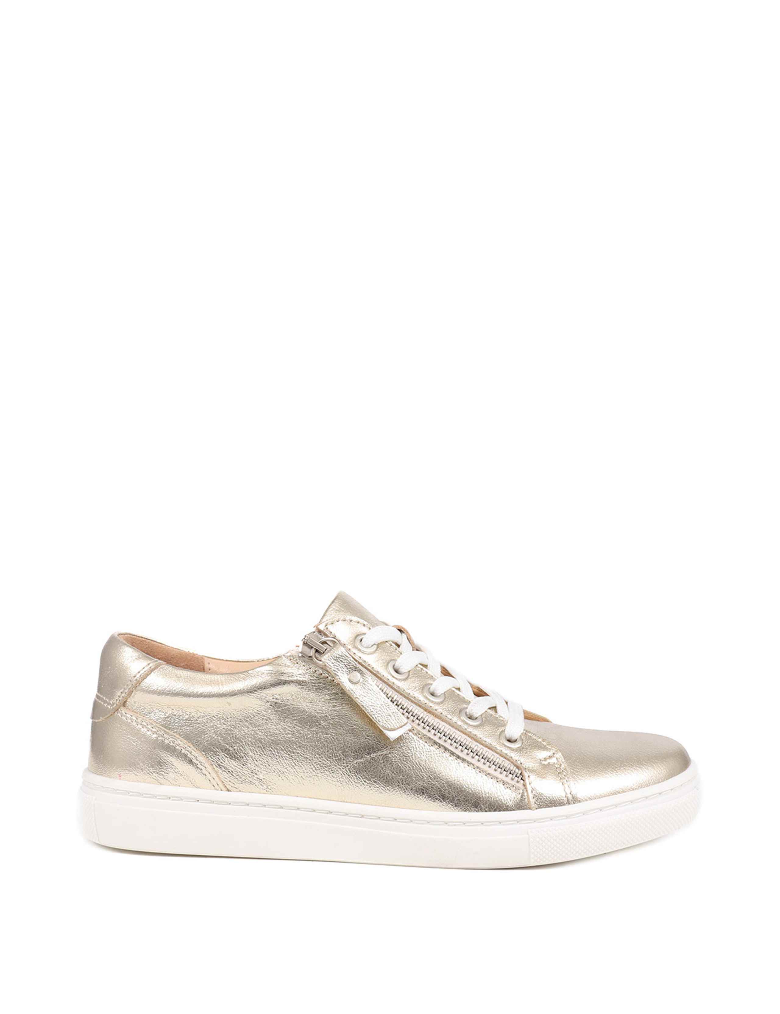 Leather Zip Up Trainers 2 of 6