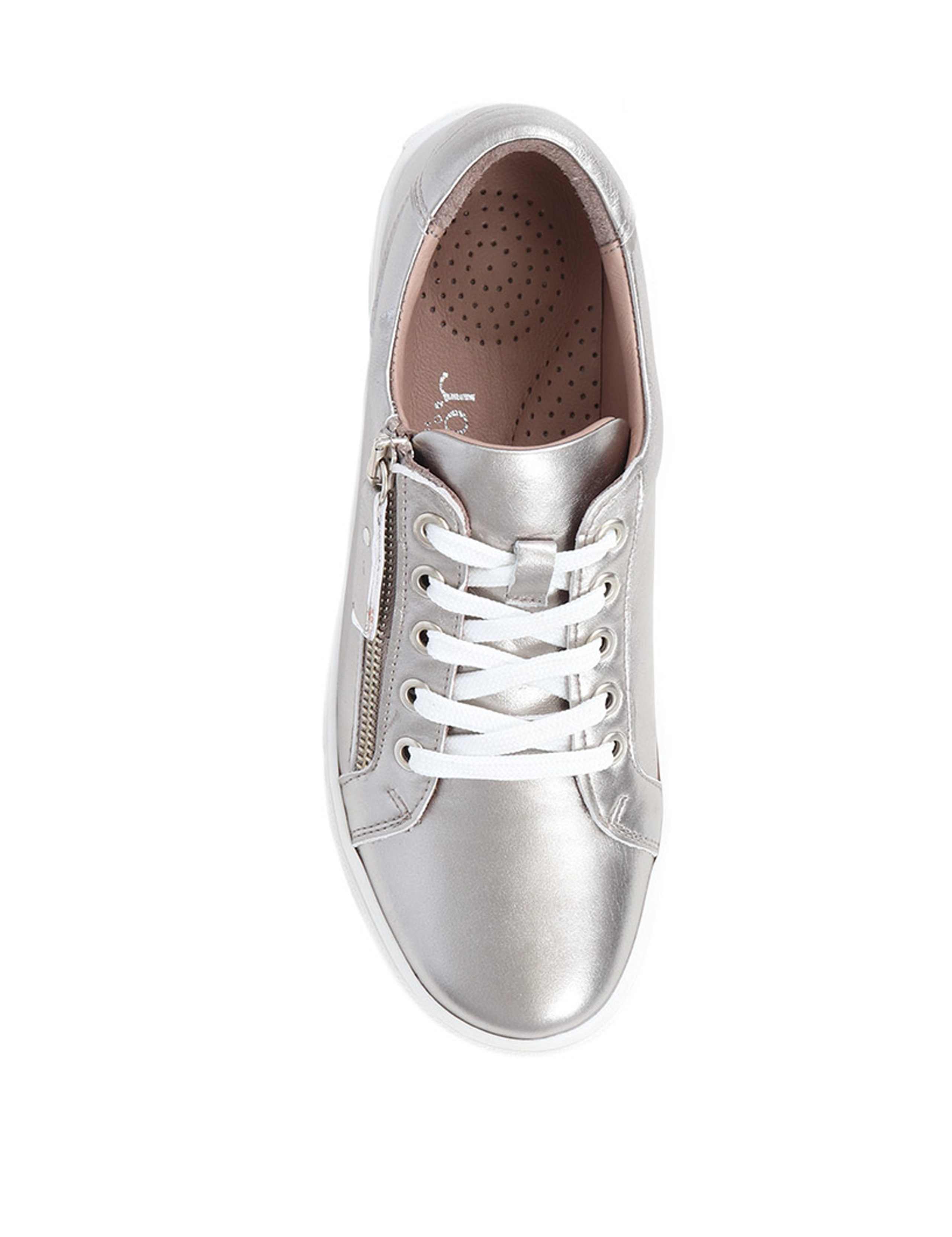 Leather Zip Up Trainers 5 of 7