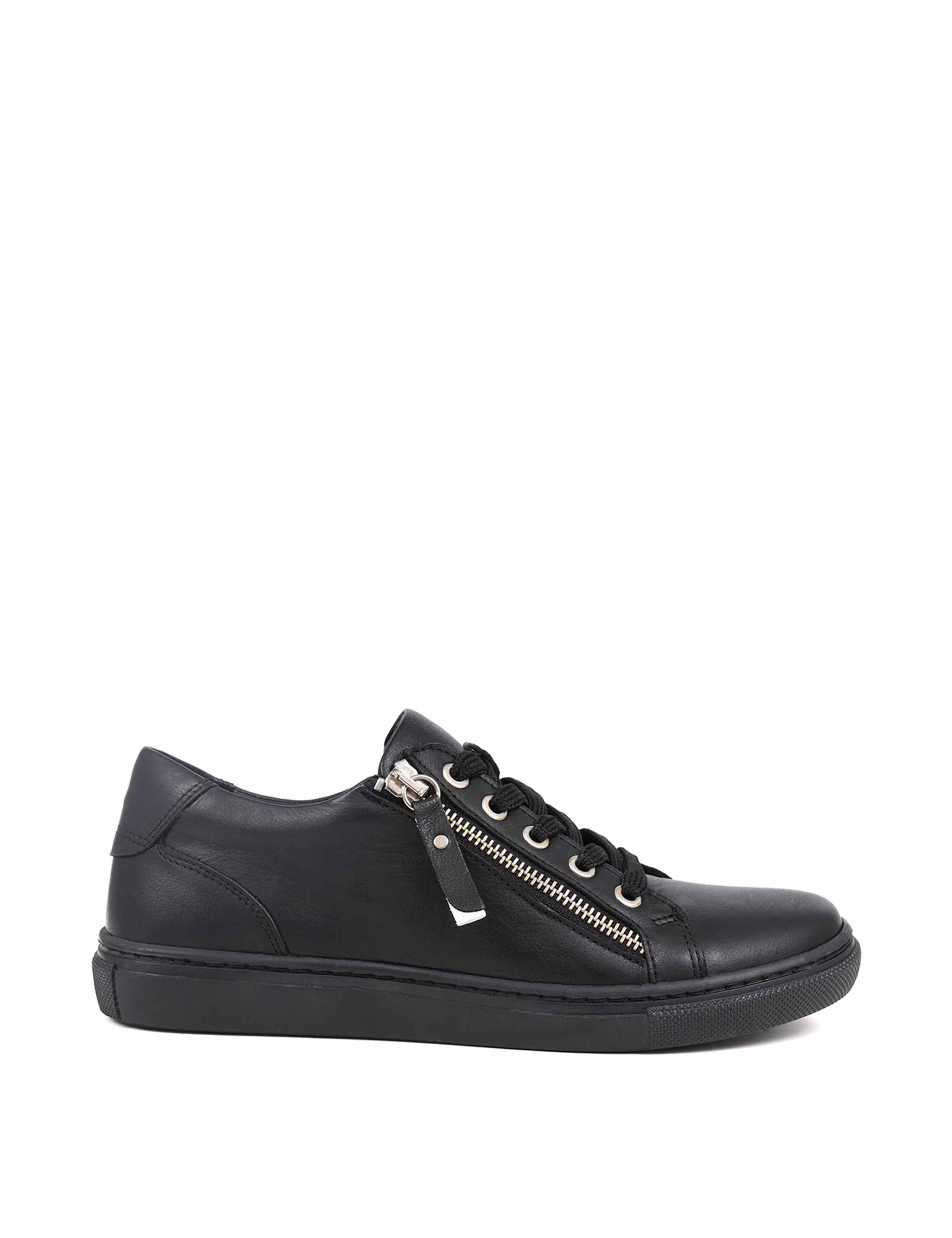 Leather Zip Up Trainers 2 of 7