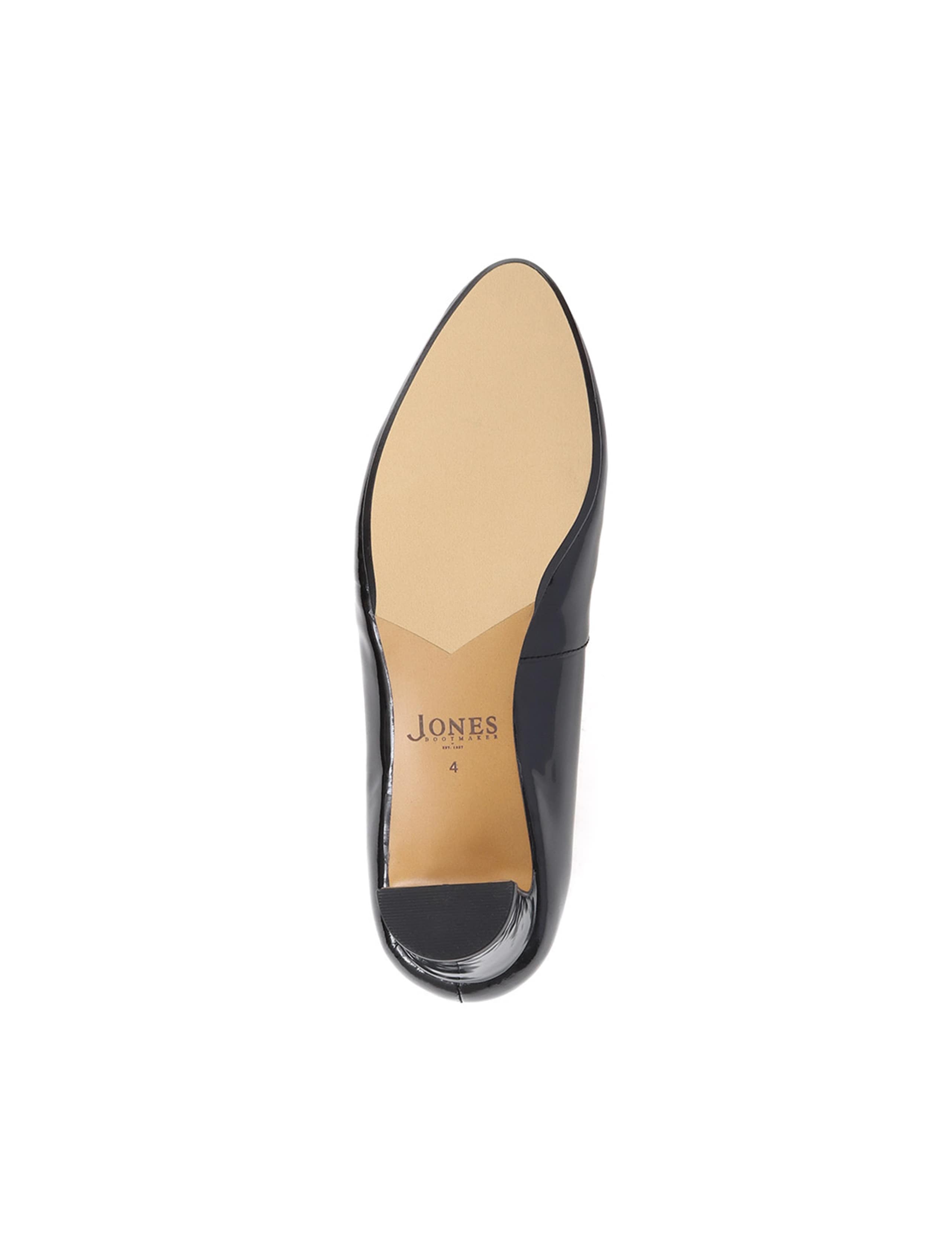 Leather Patent Block Heel Court Shoes 7 of 7