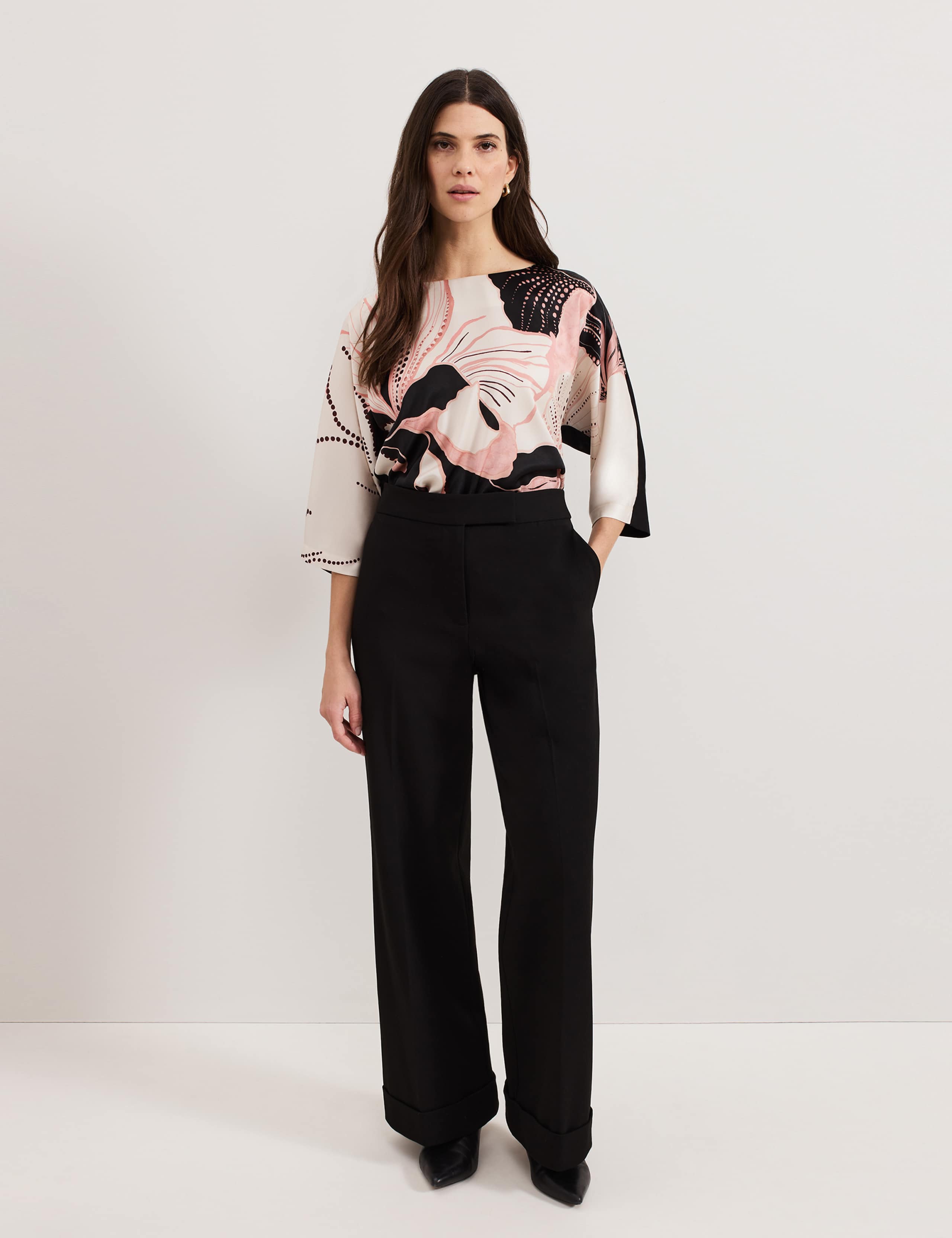Floral Slash Neck Top 3 of 6