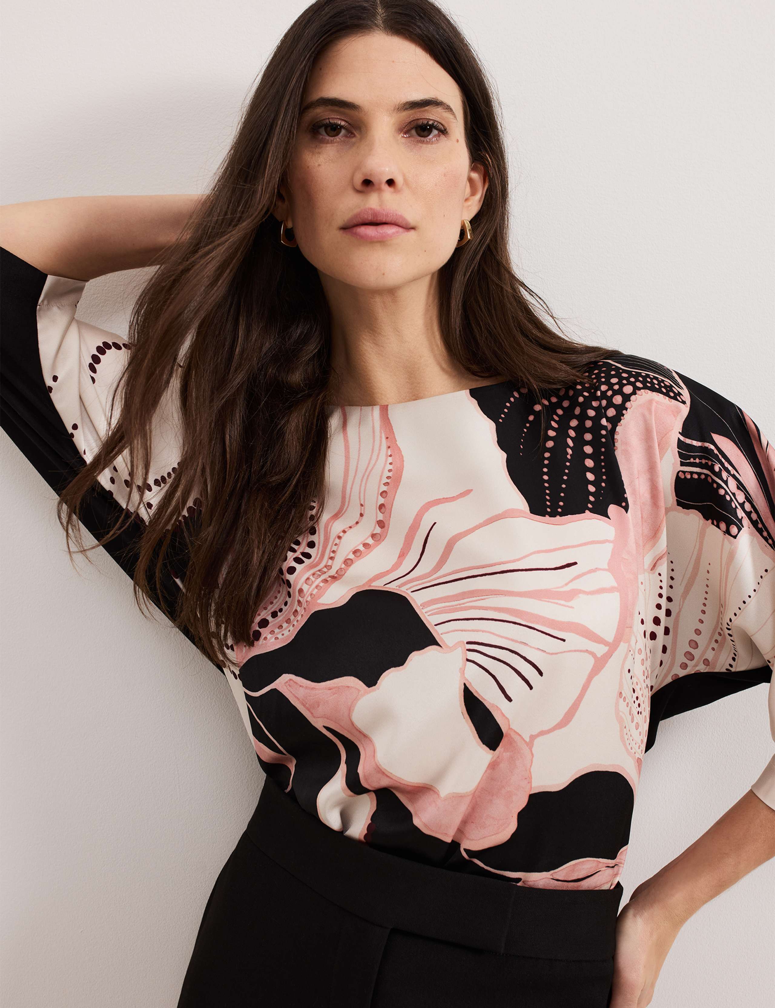 Floral Slash Neck Top 6 of 6
