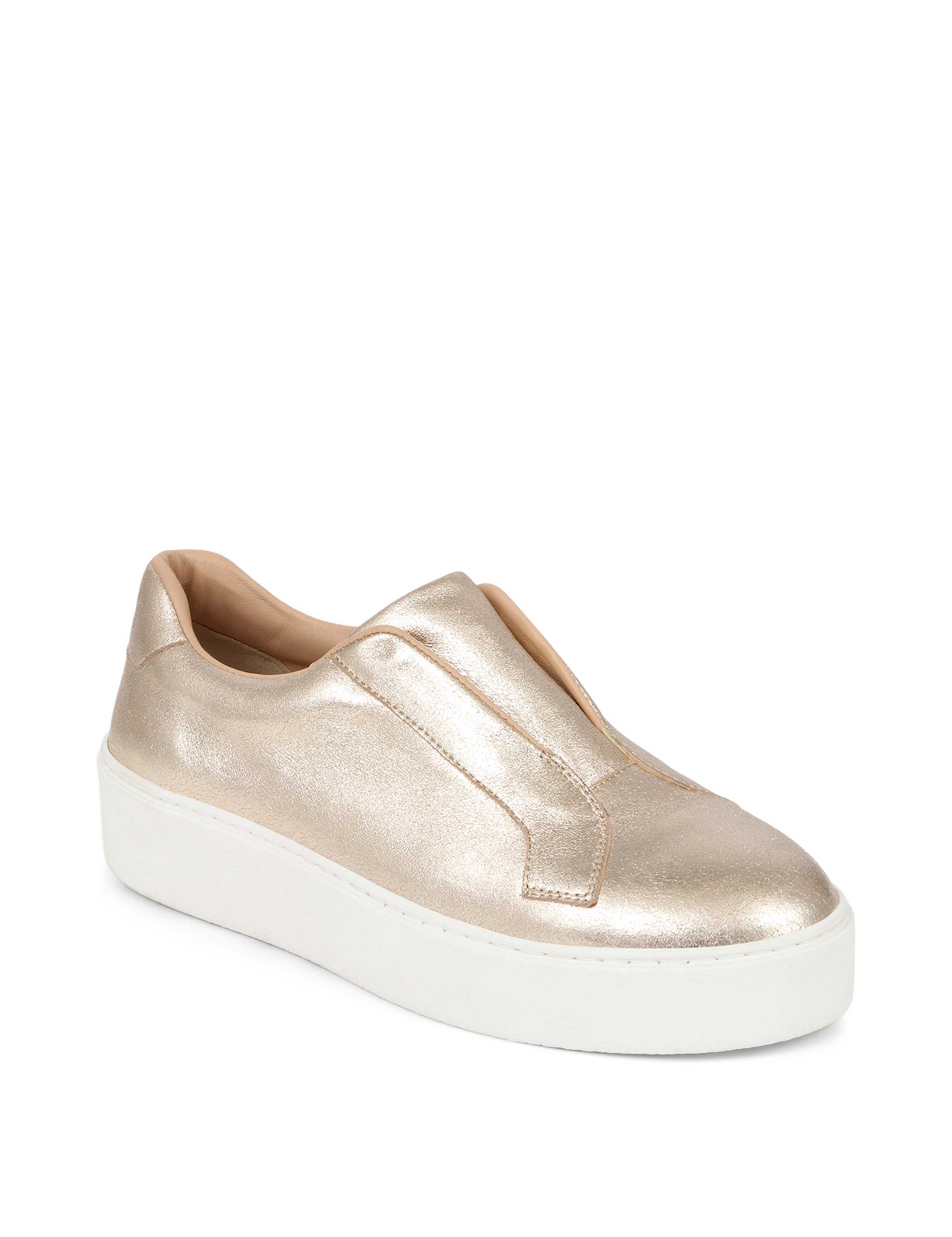 Leather Slip On Platform Trainers 4 of 7