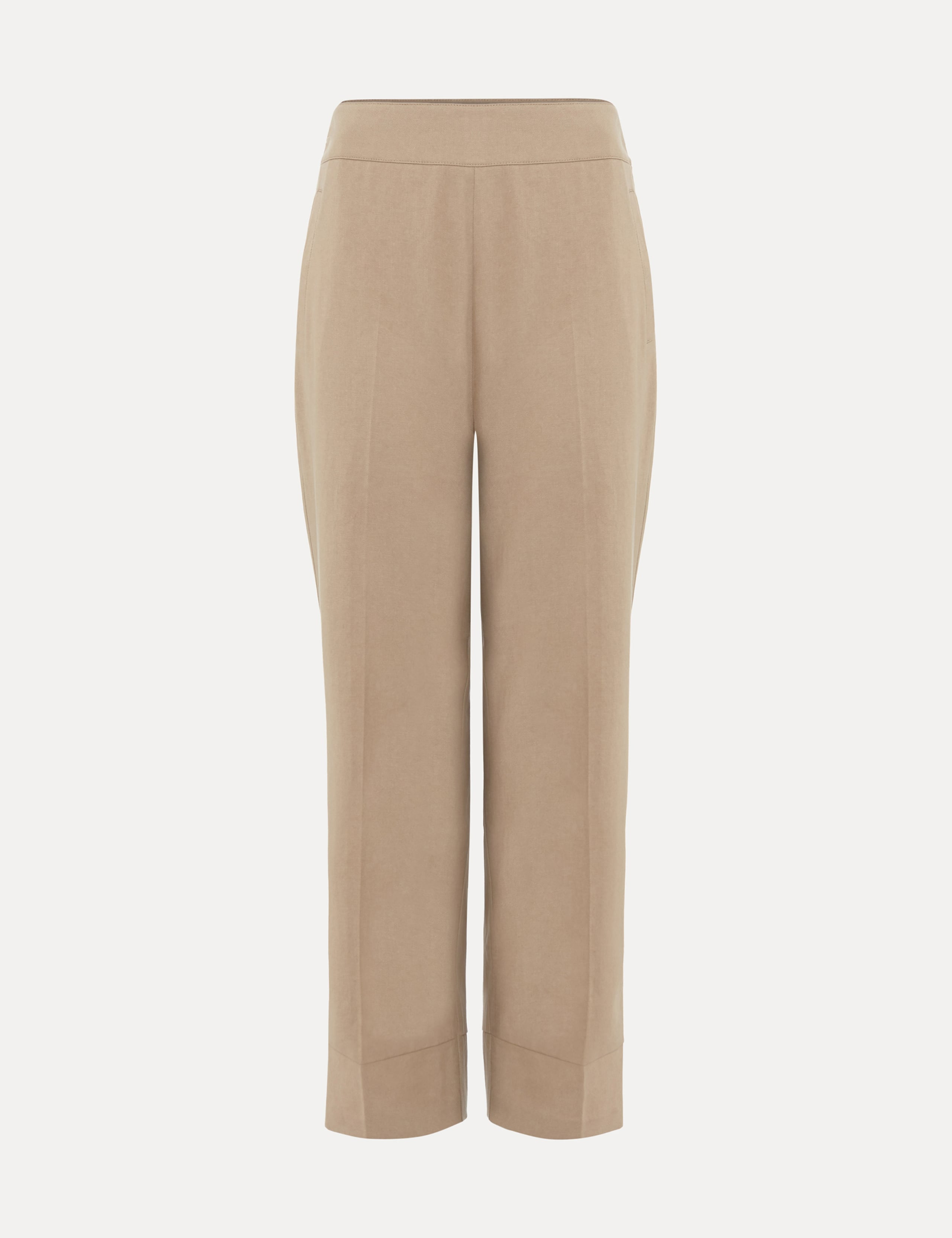 Lyocell Rich Straight Leg Cropped Trousers 2 of 8