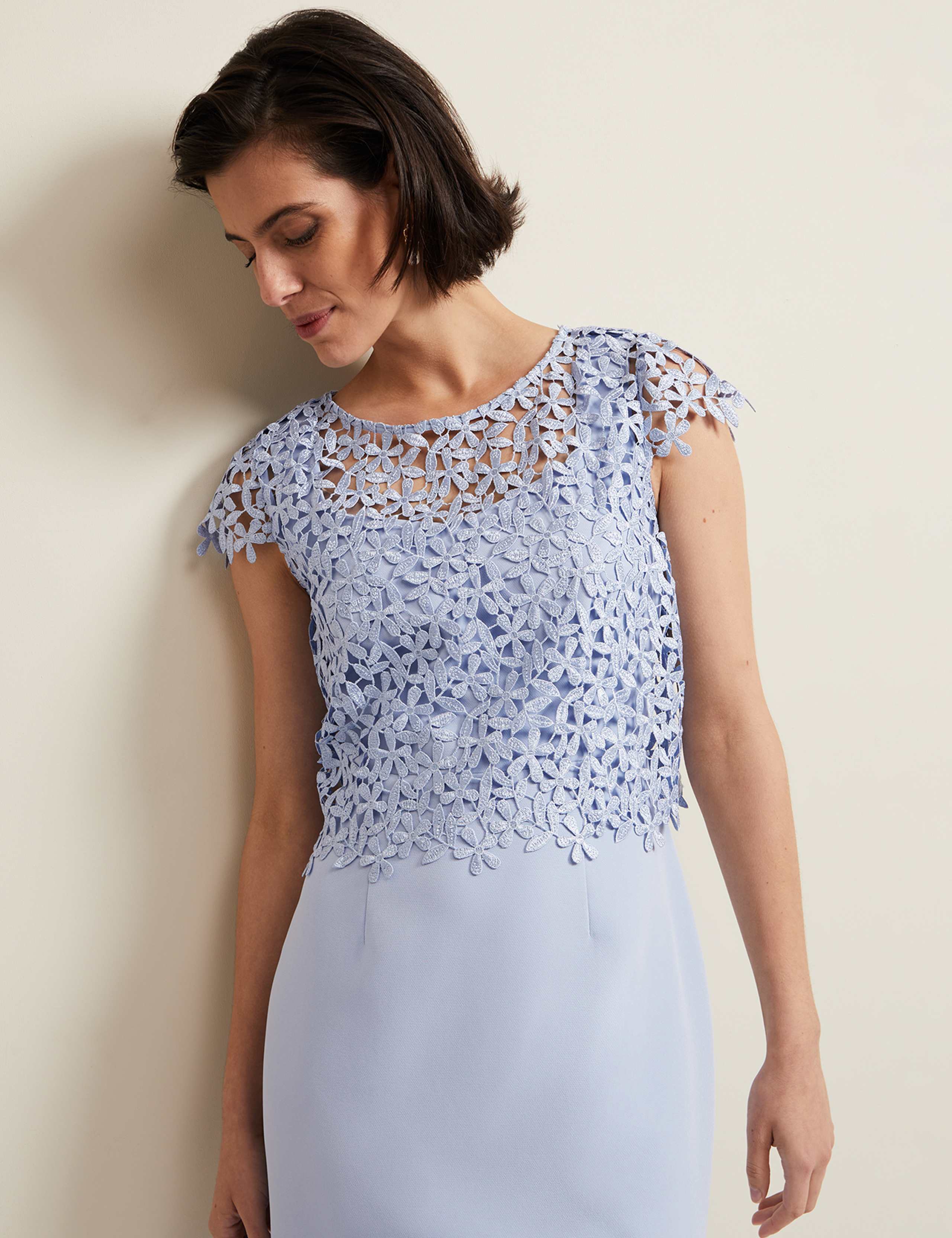 Doube Layer Lace Shift Dress 5 of 8