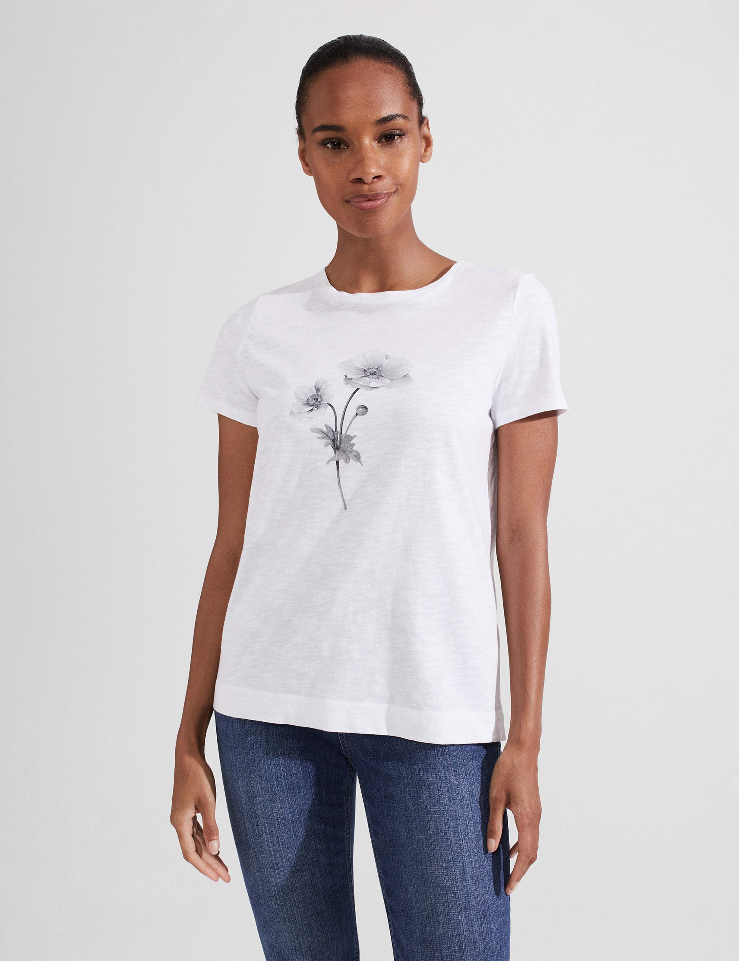 Pure Cotton Floral T-Shirt 1 of 5