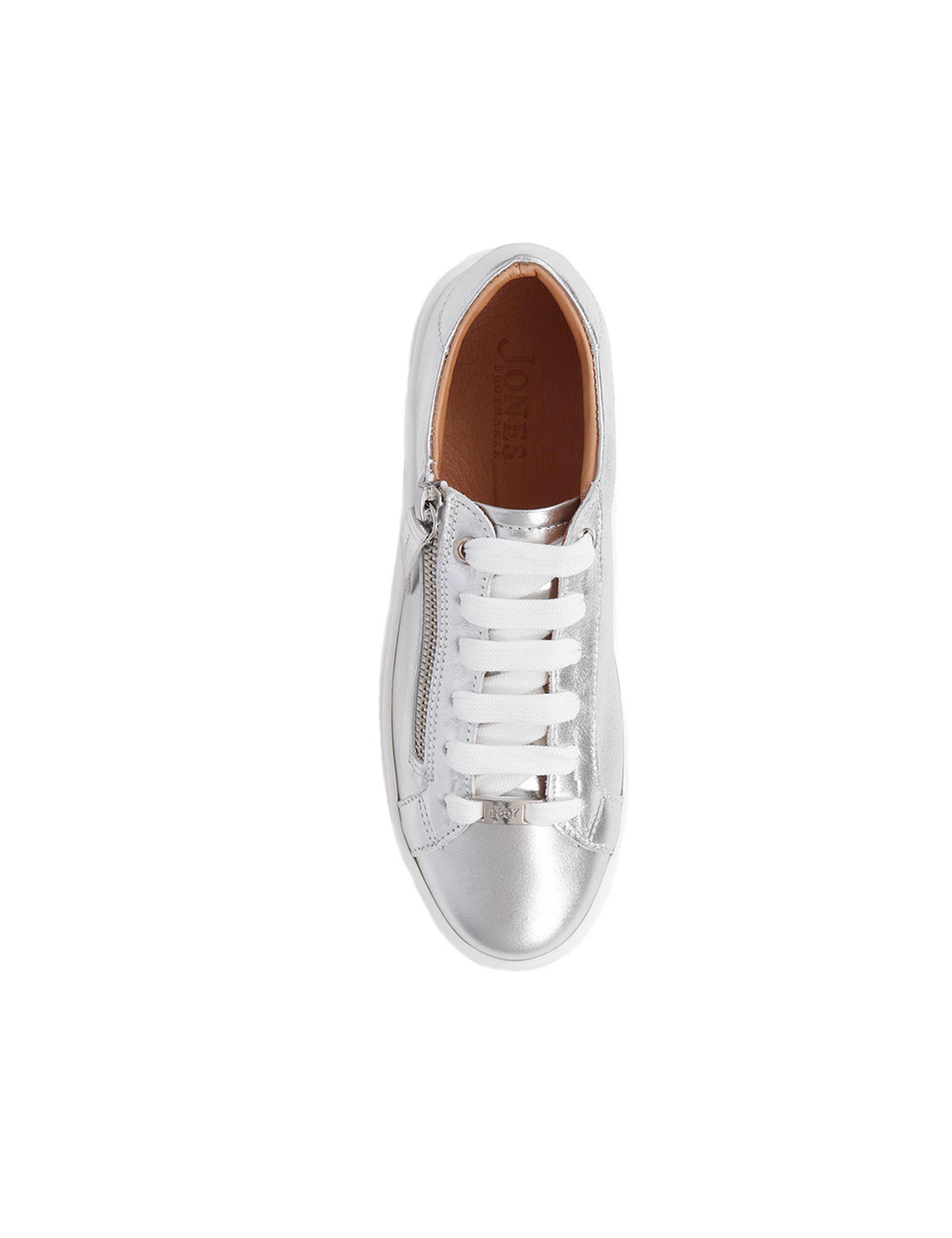 Leather Lace Up Flatform Trainers 7 of 7