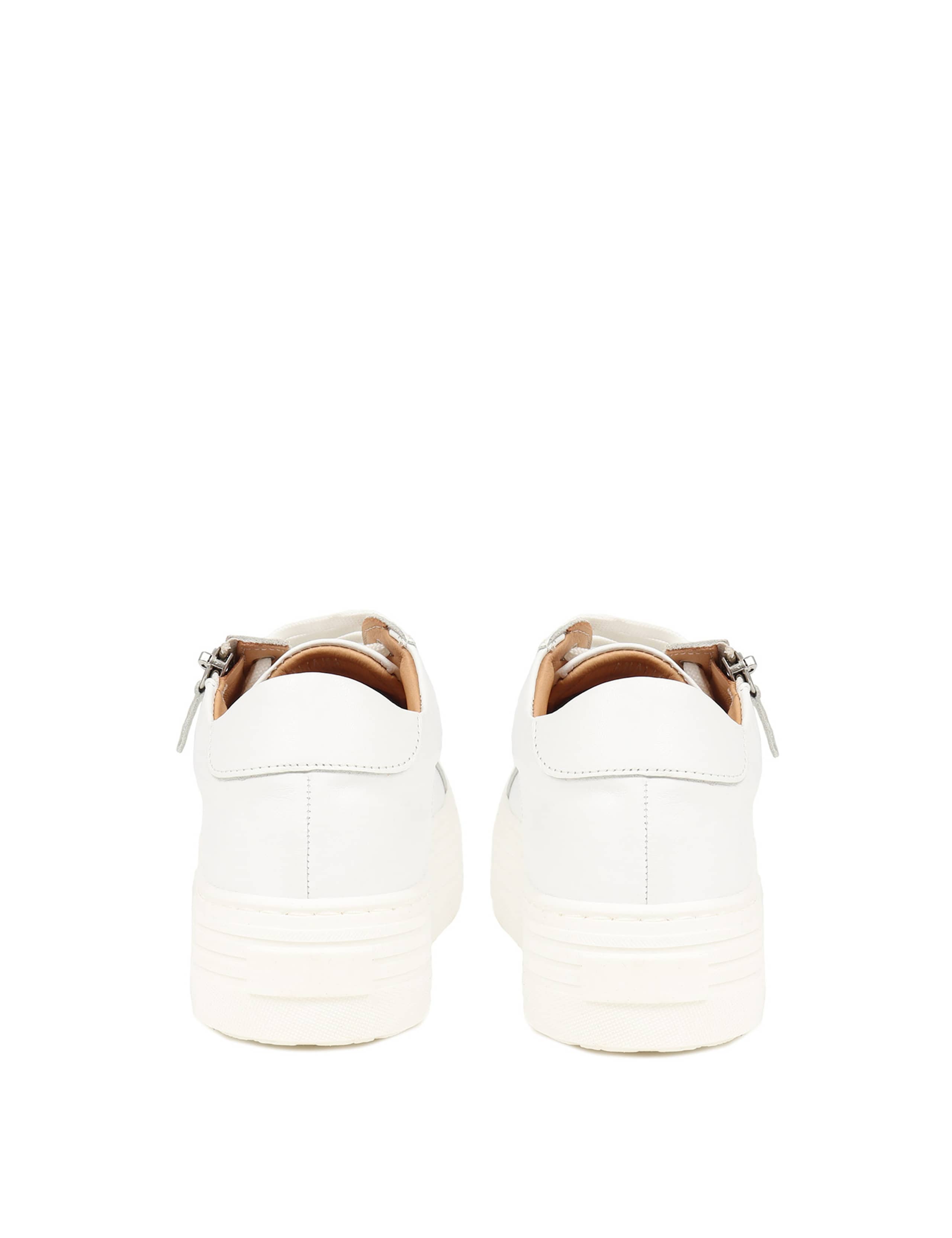 Leather Lace Up Flatform Trainers 7 of 8