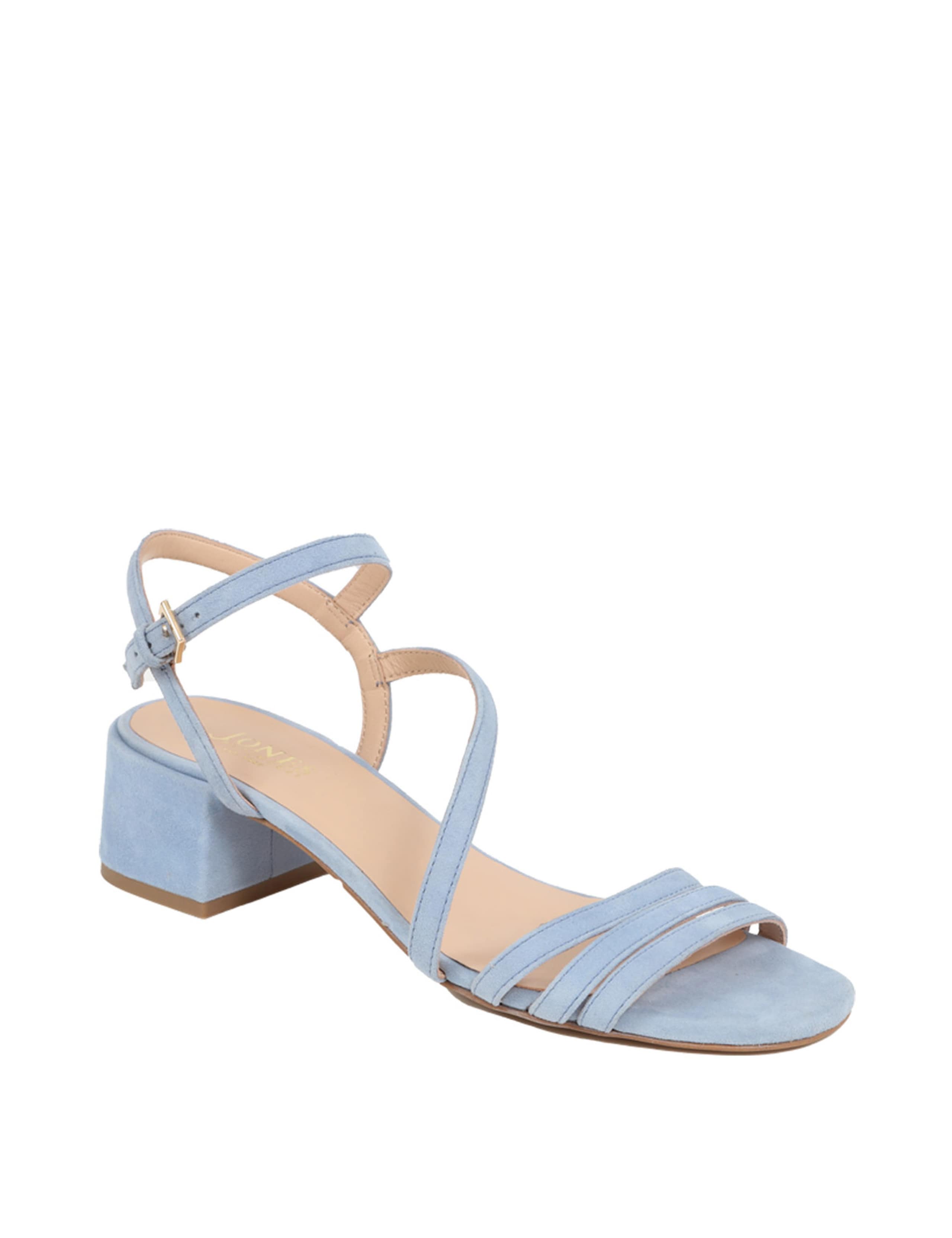Suede Ankle Strap Block Heel Sandals 3 of 6