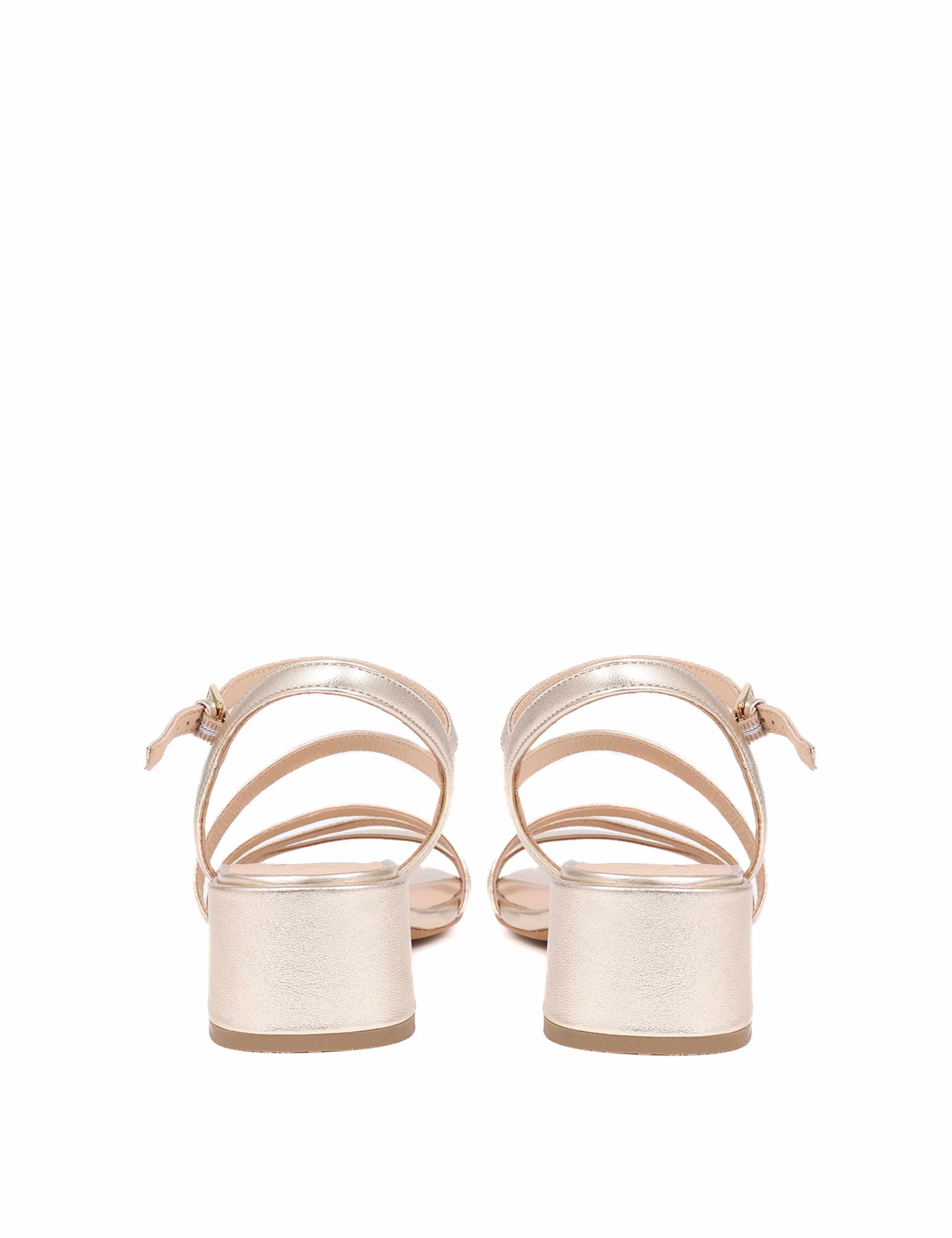 Leather Ankle Strap Block Heel Sandals 6 of 7
