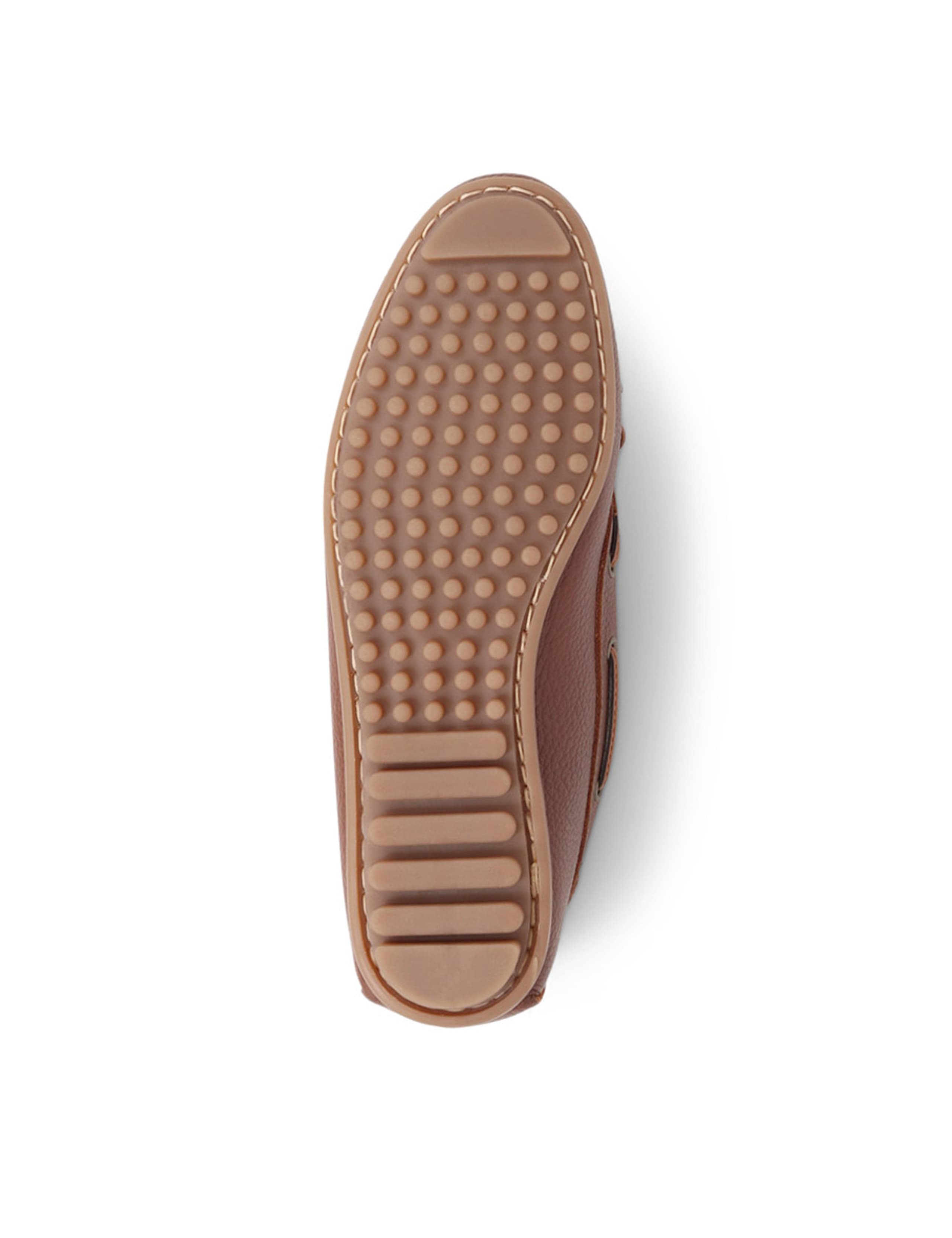 Leather Bow Slip On Flat Boat Shoes 7 of 7