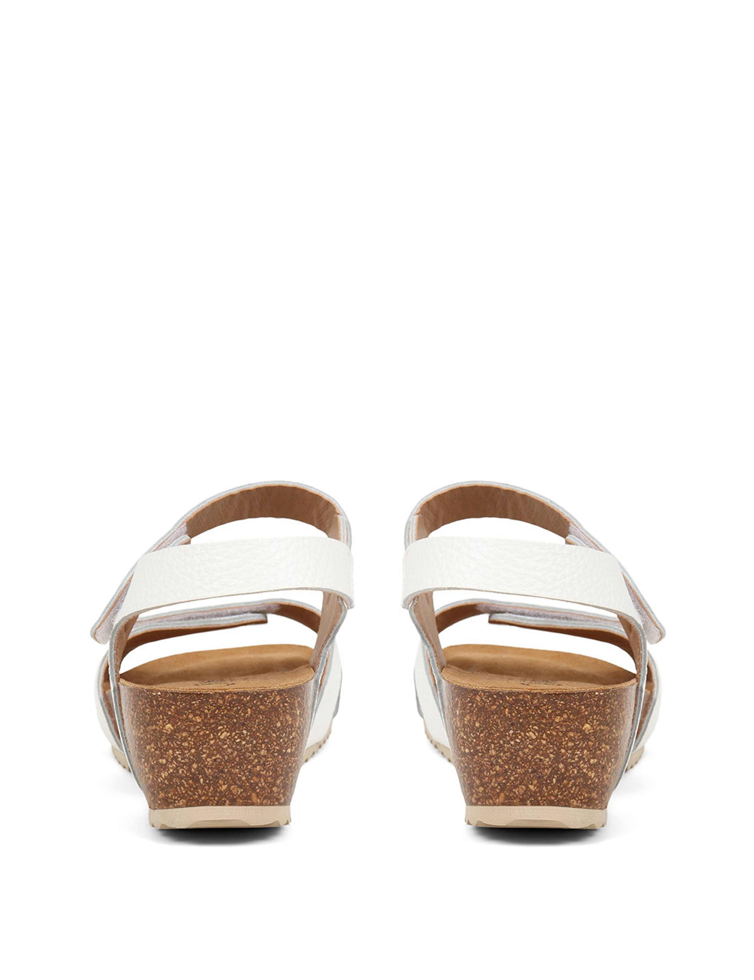 Leather Ankle Strap Flatform Sandals 5 of 6