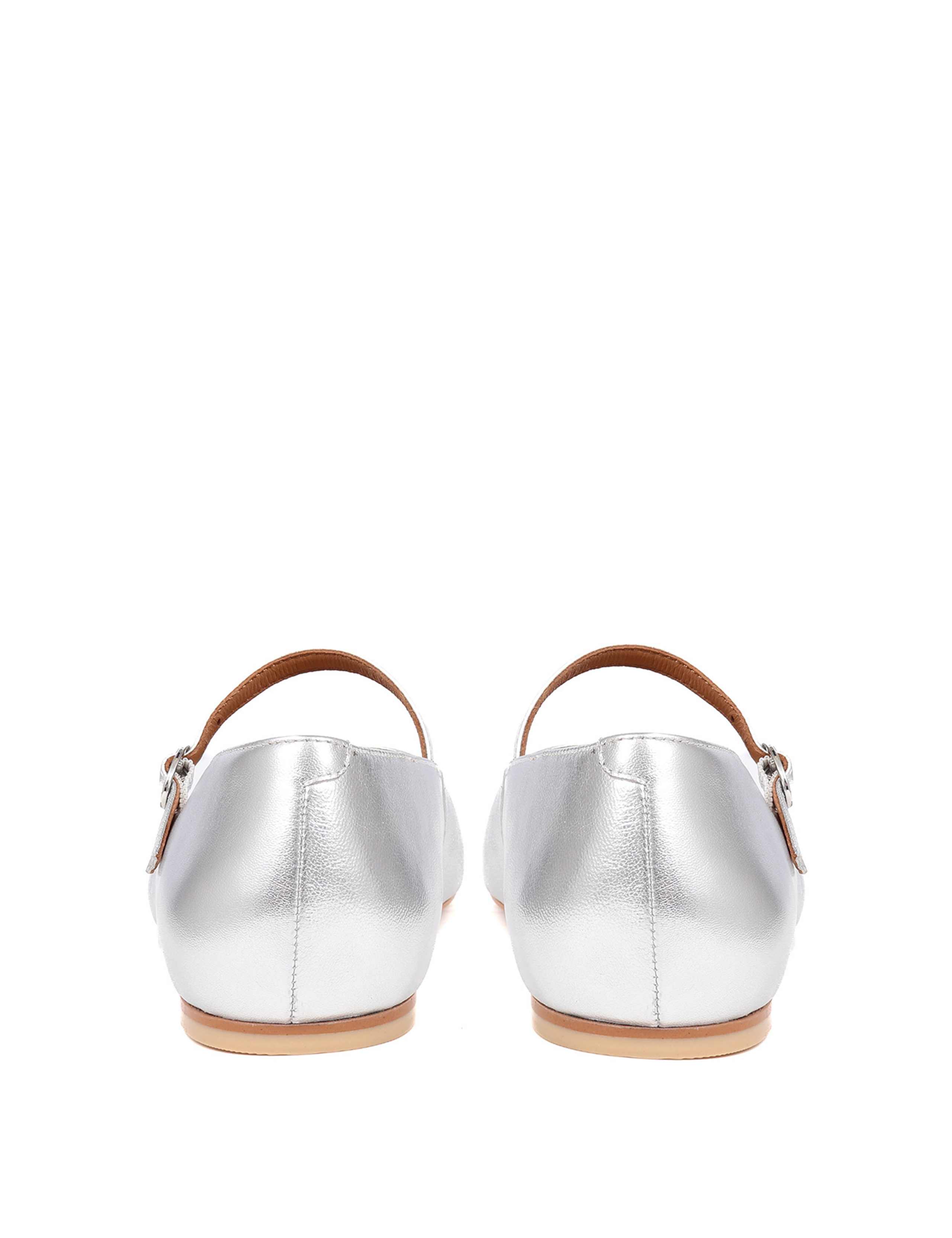 Leather Buckle Flat Pumps 6 of 7