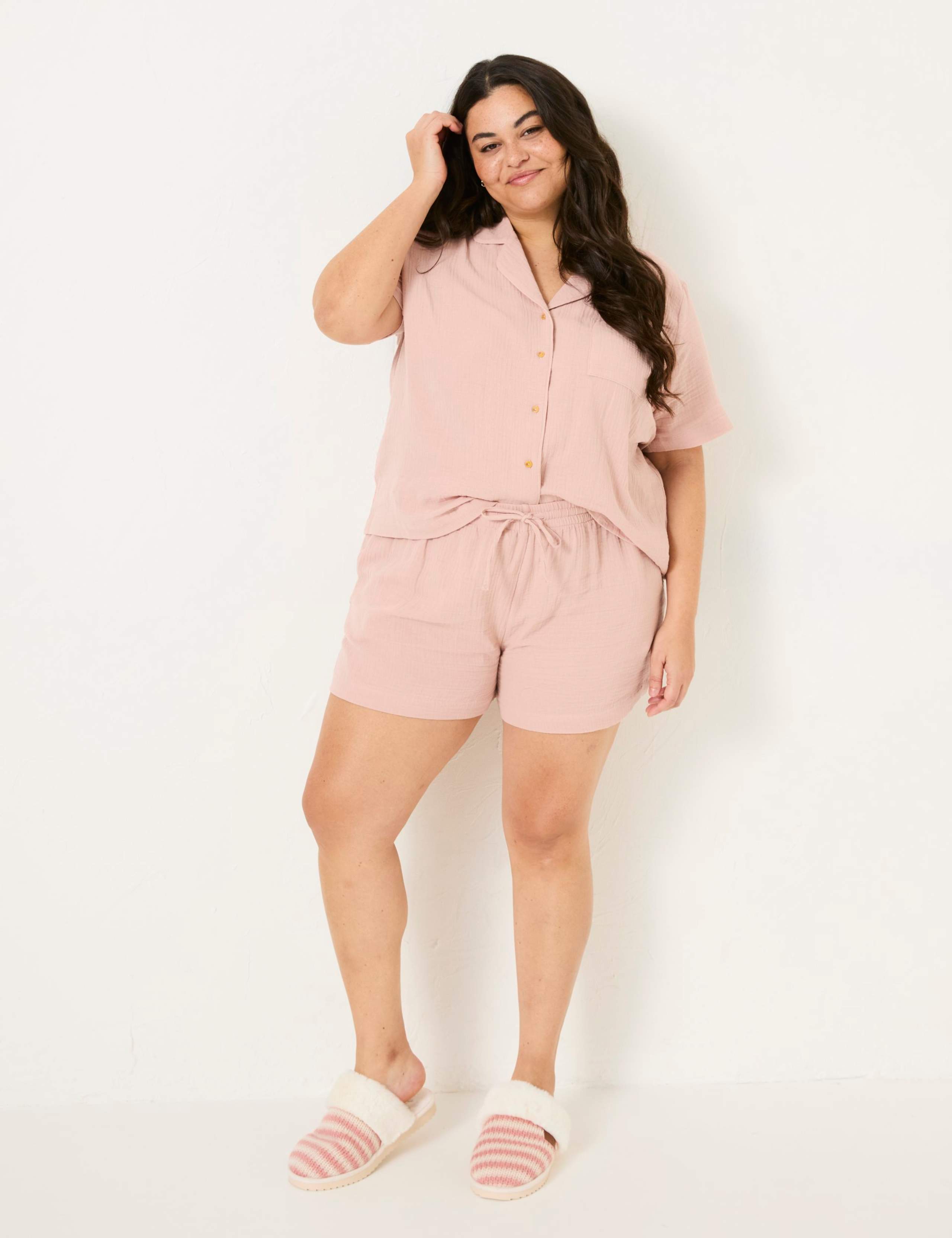 Pure Cotton Textured Shortie Set 7 of 9