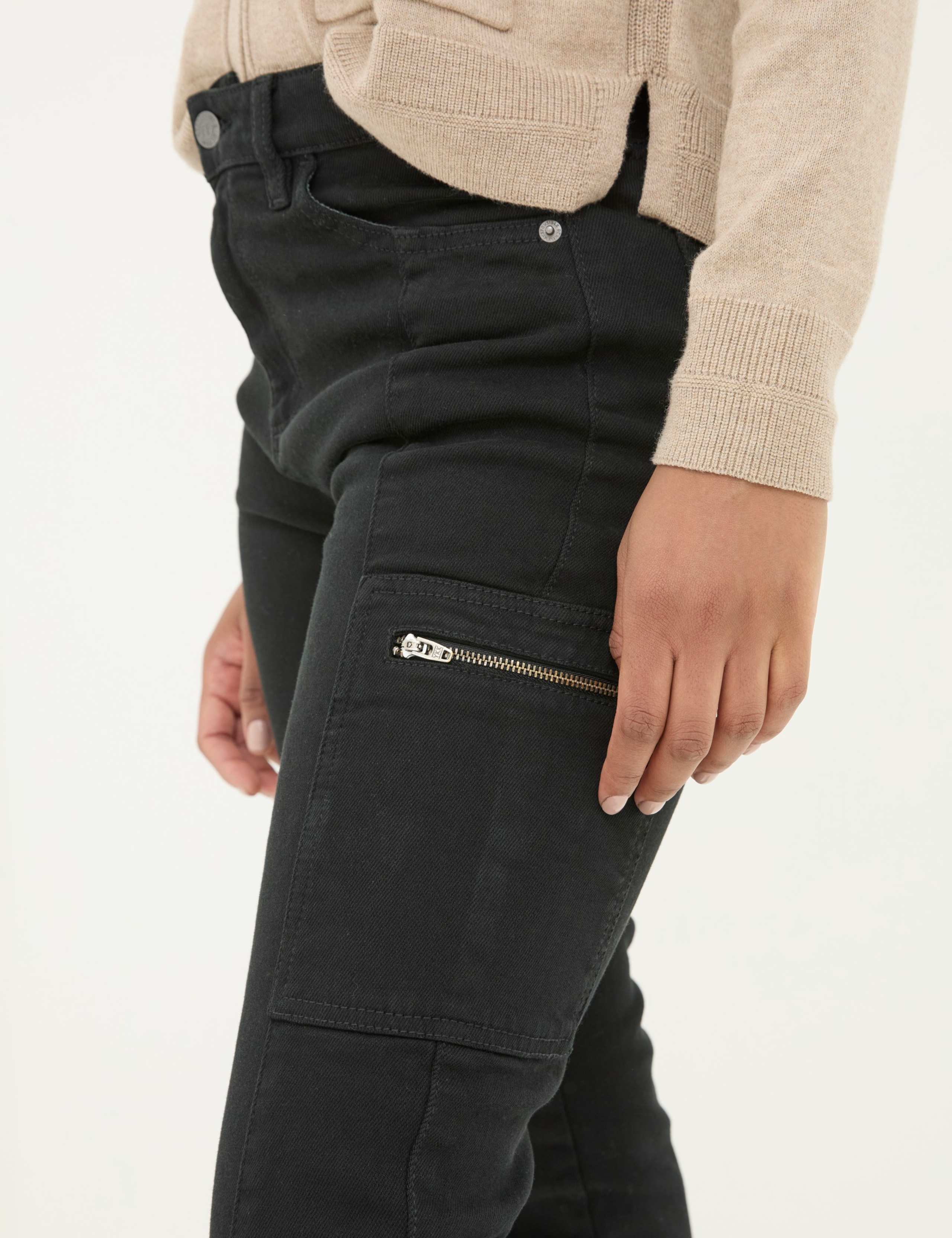 Pure Cotton Mid Rise Skinny Cargo Jeans 4 of 5