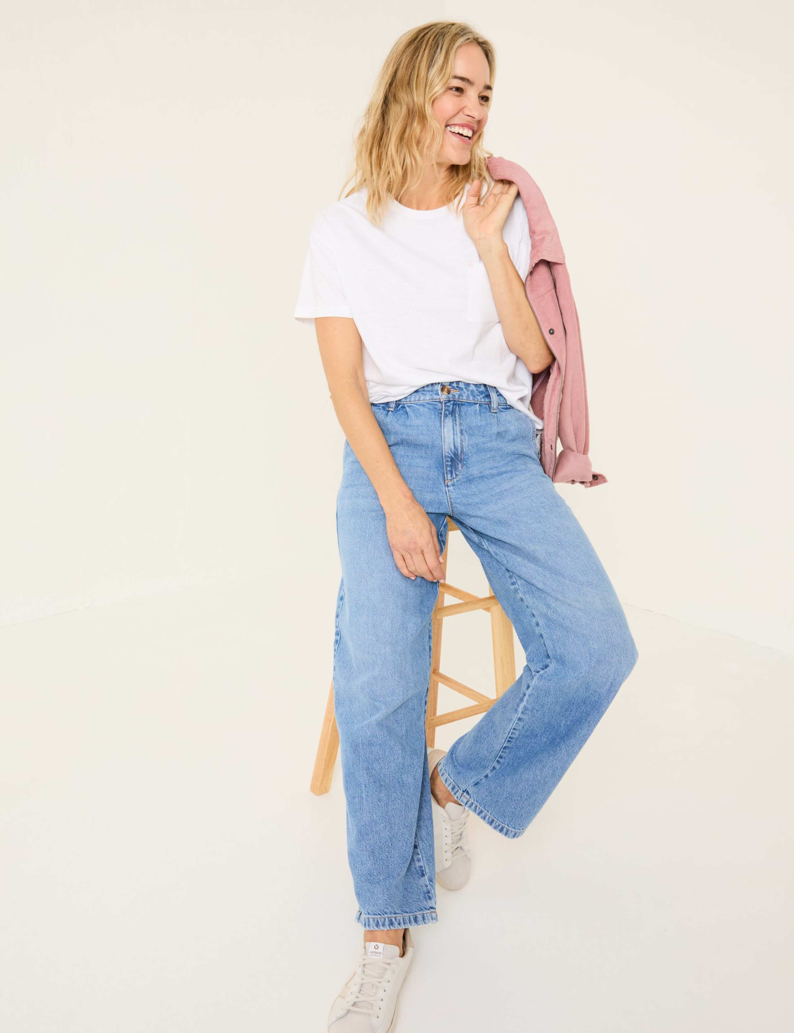 Mid Rise Wide Leg Jeans 6 of 6