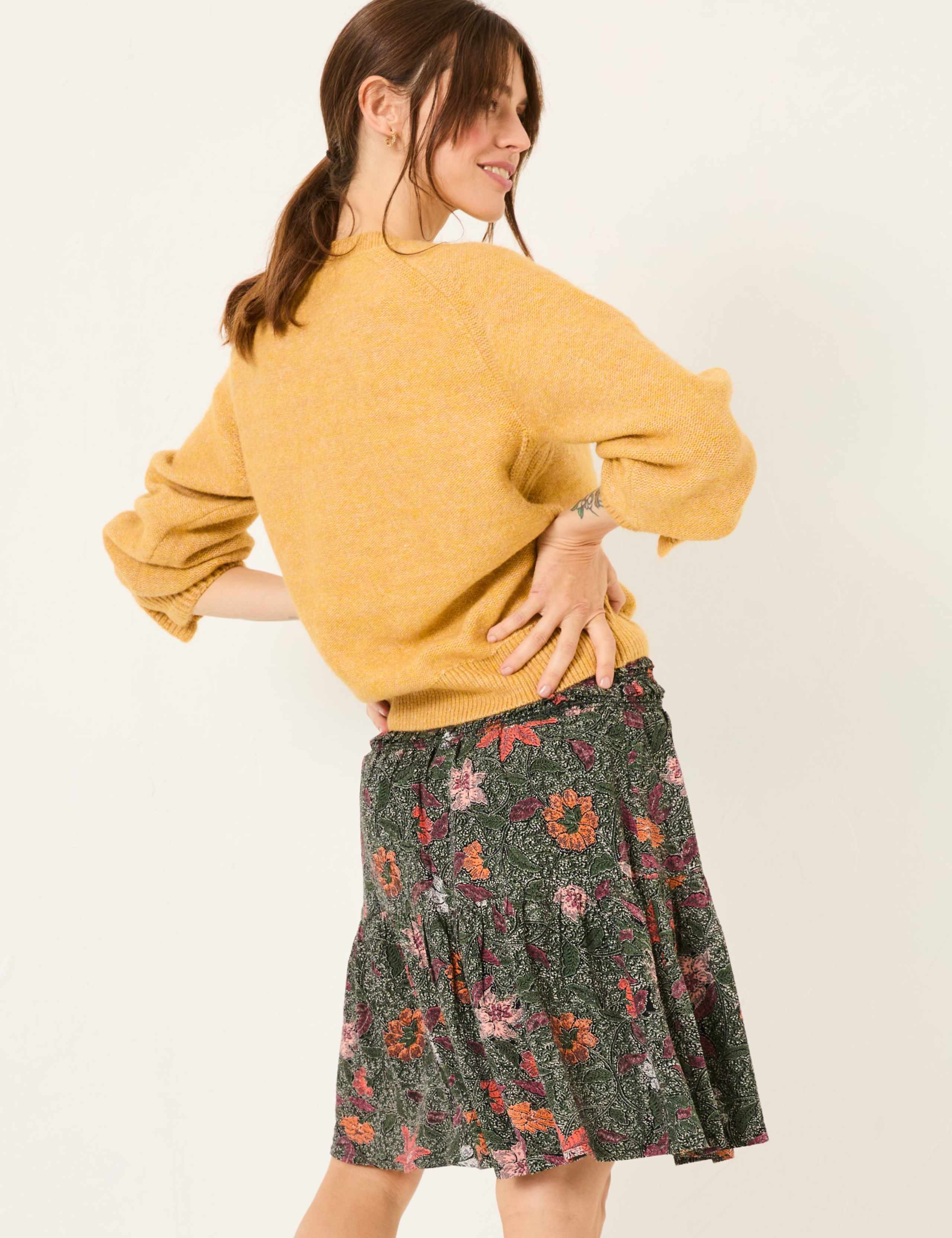Floral Mini Skater Skirt 3 of 5