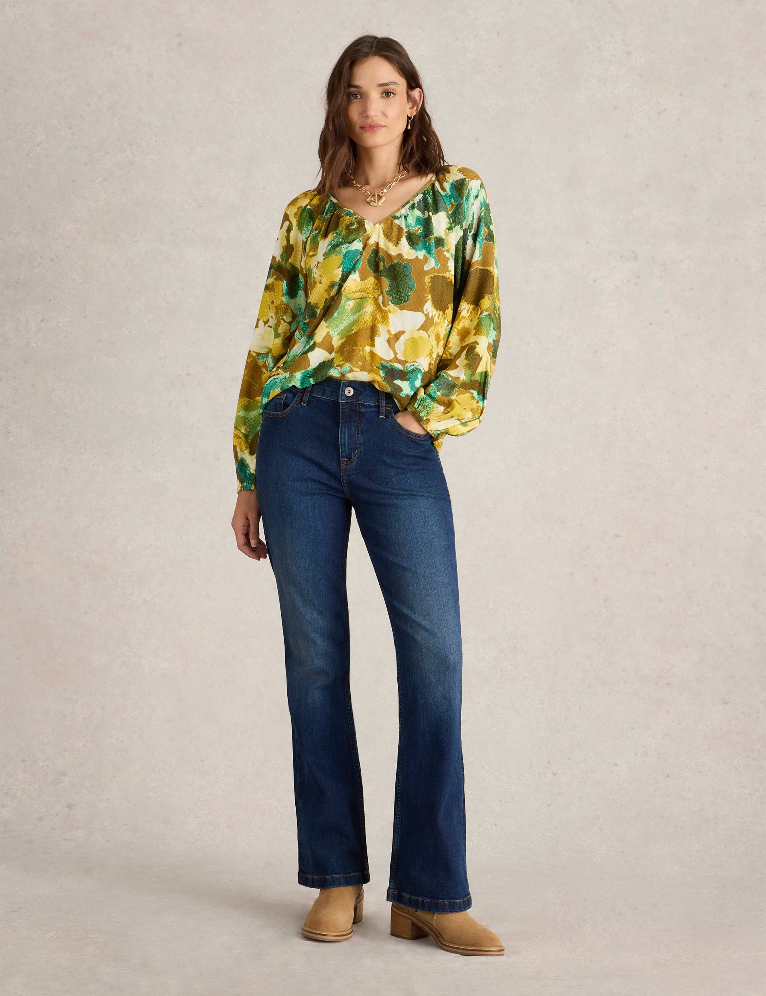 Mid Rise Bootcut Jeans 1 of 6