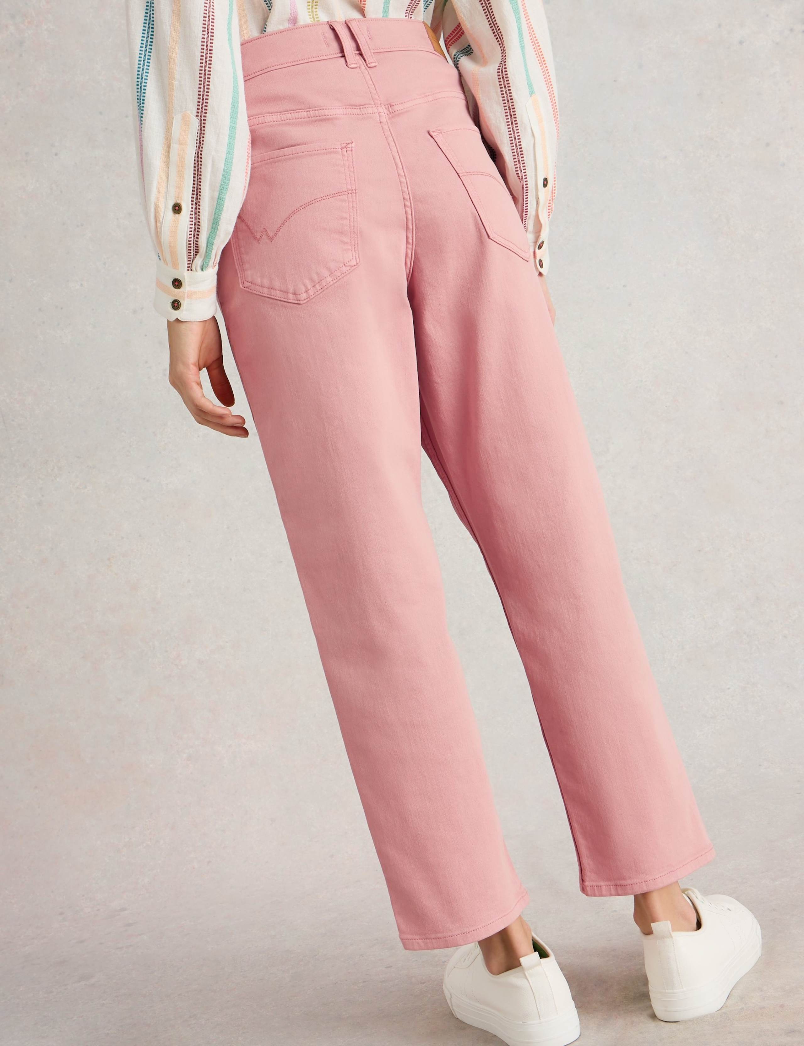 Mid Rise Straight Leg Cropped Jeans 4 of 6