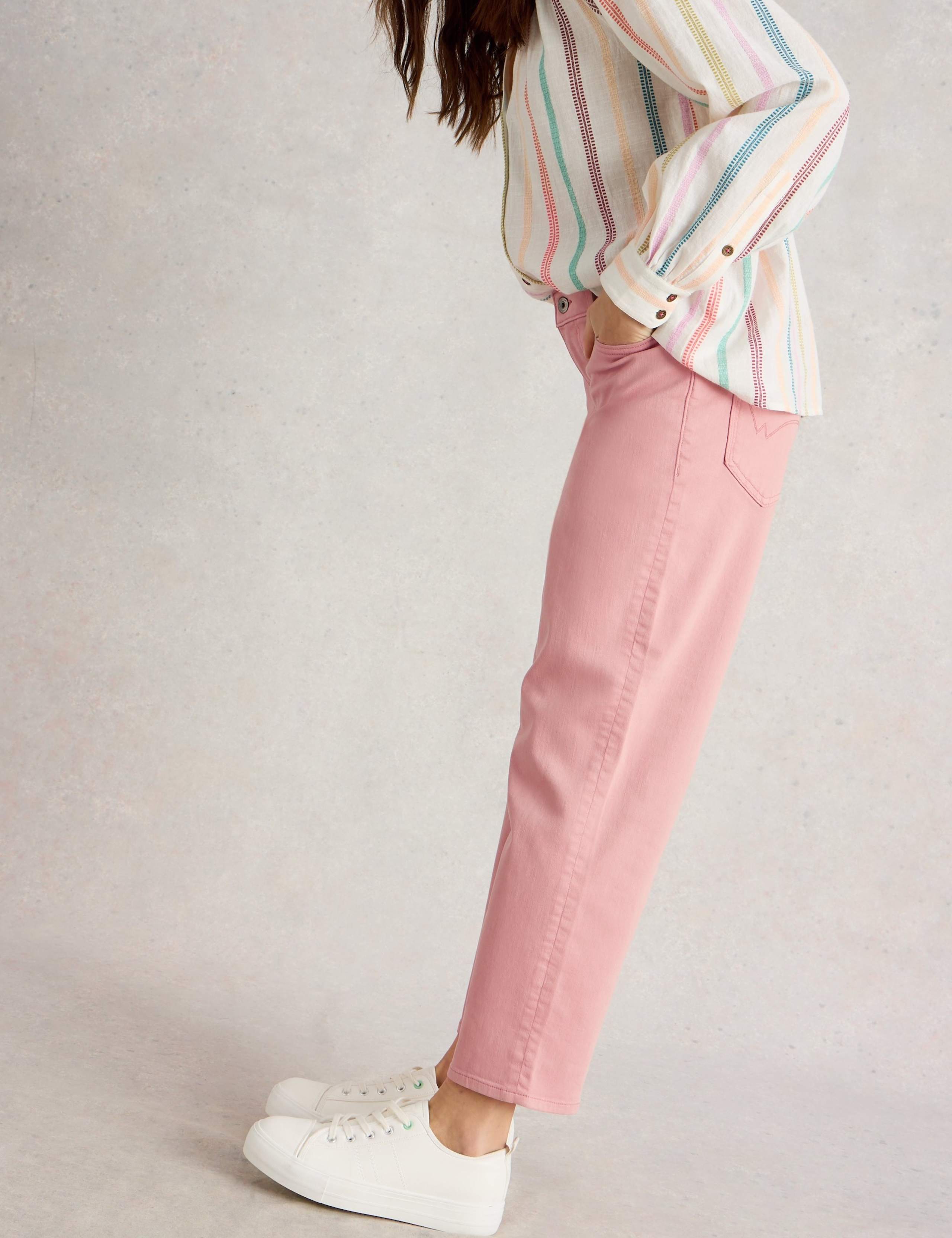 Mid Rise Straight Leg Cropped Jeans 5 of 6