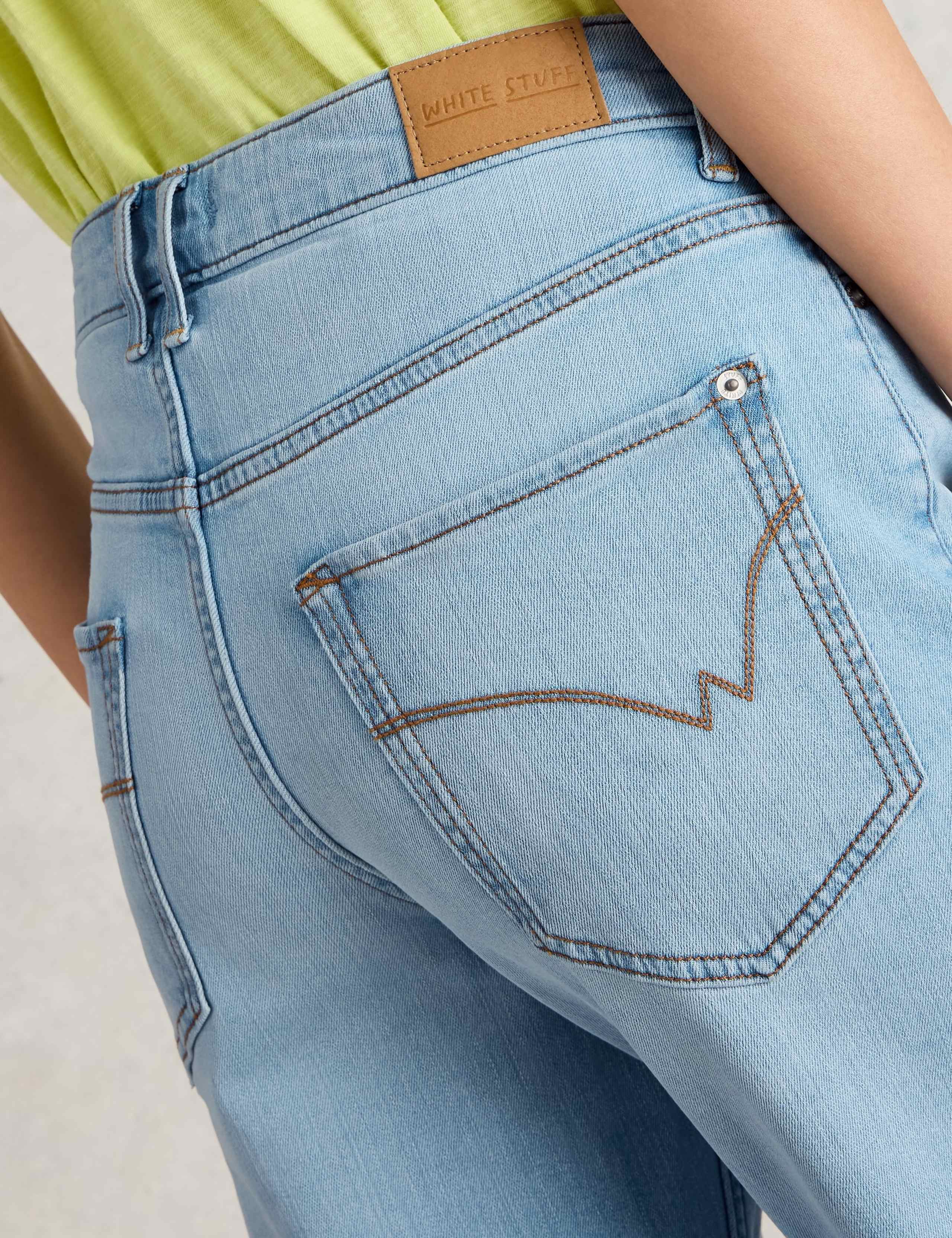 Mid Rise Straight Leg Cropped Jeans 5 of 6