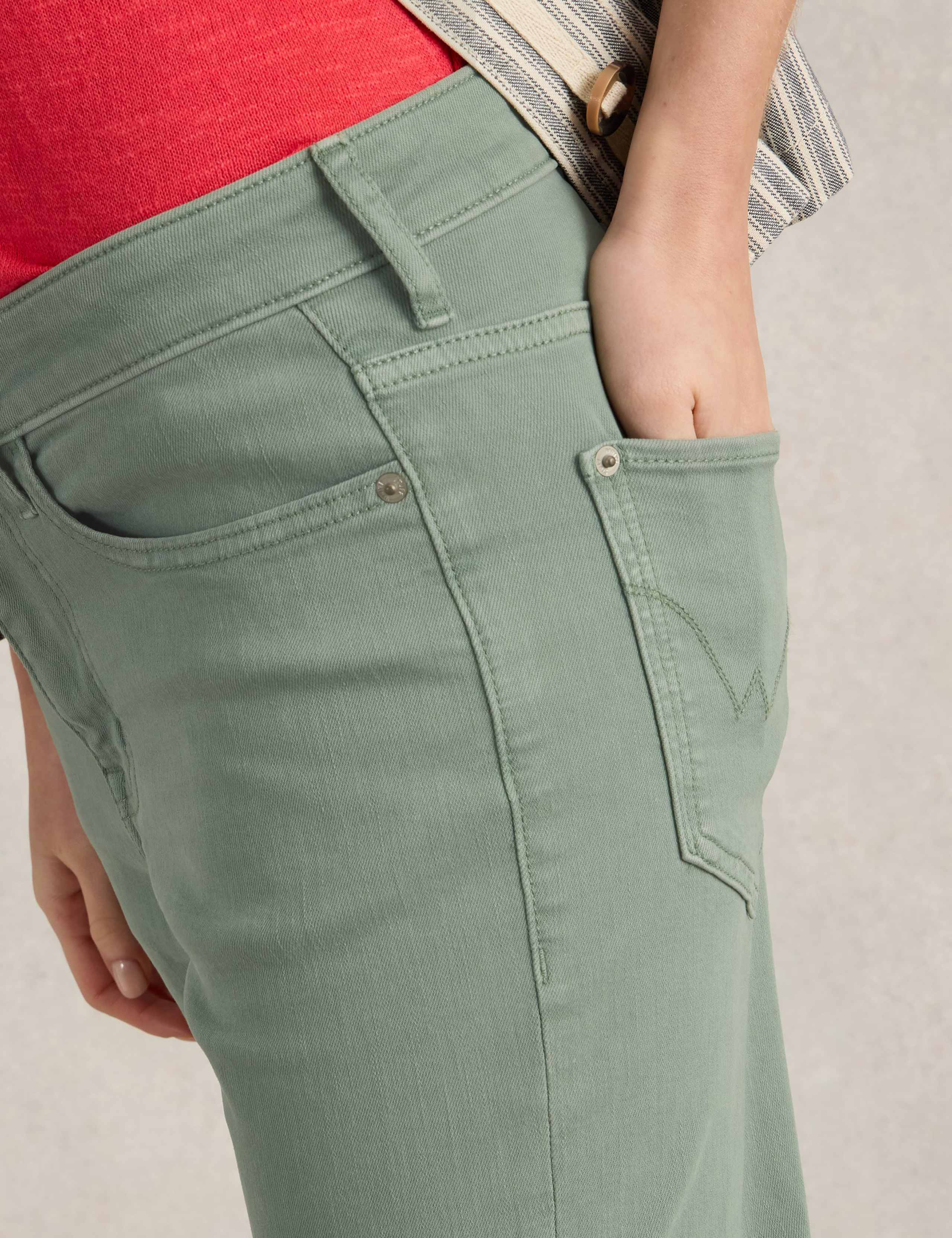Mid Rise Straight Leg Cropped Jeans 5 of 6