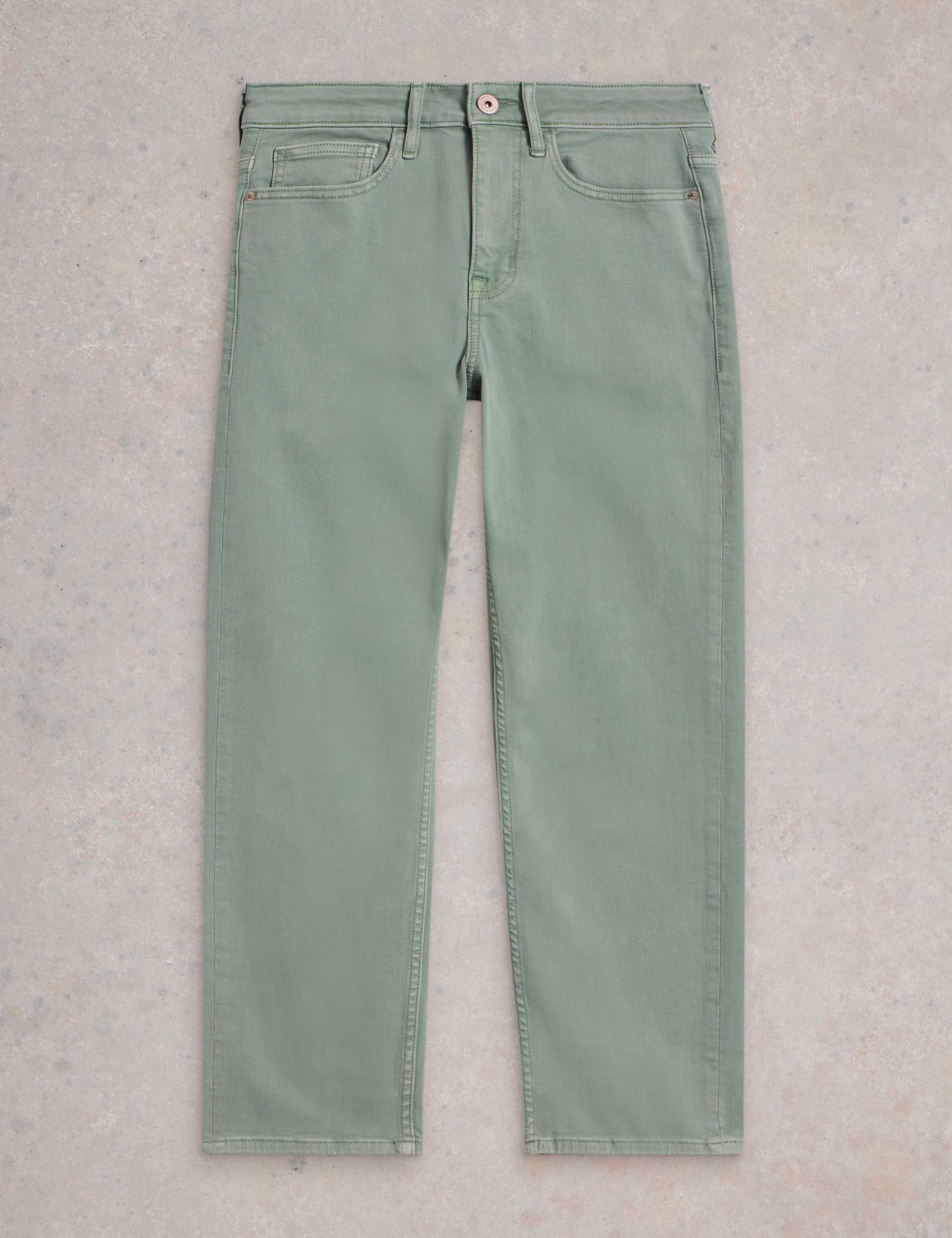 Mid Rise Straight Leg Cropped Jeans 2 of 6