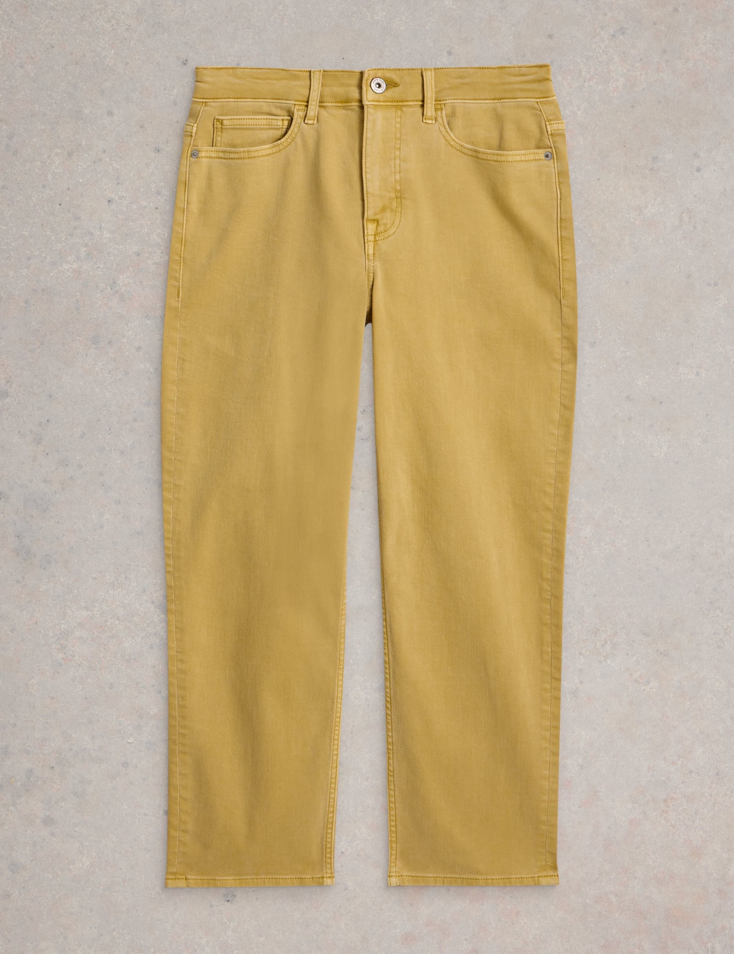 Mid Rise Straight Leg Cropped Jeans 2 of 6