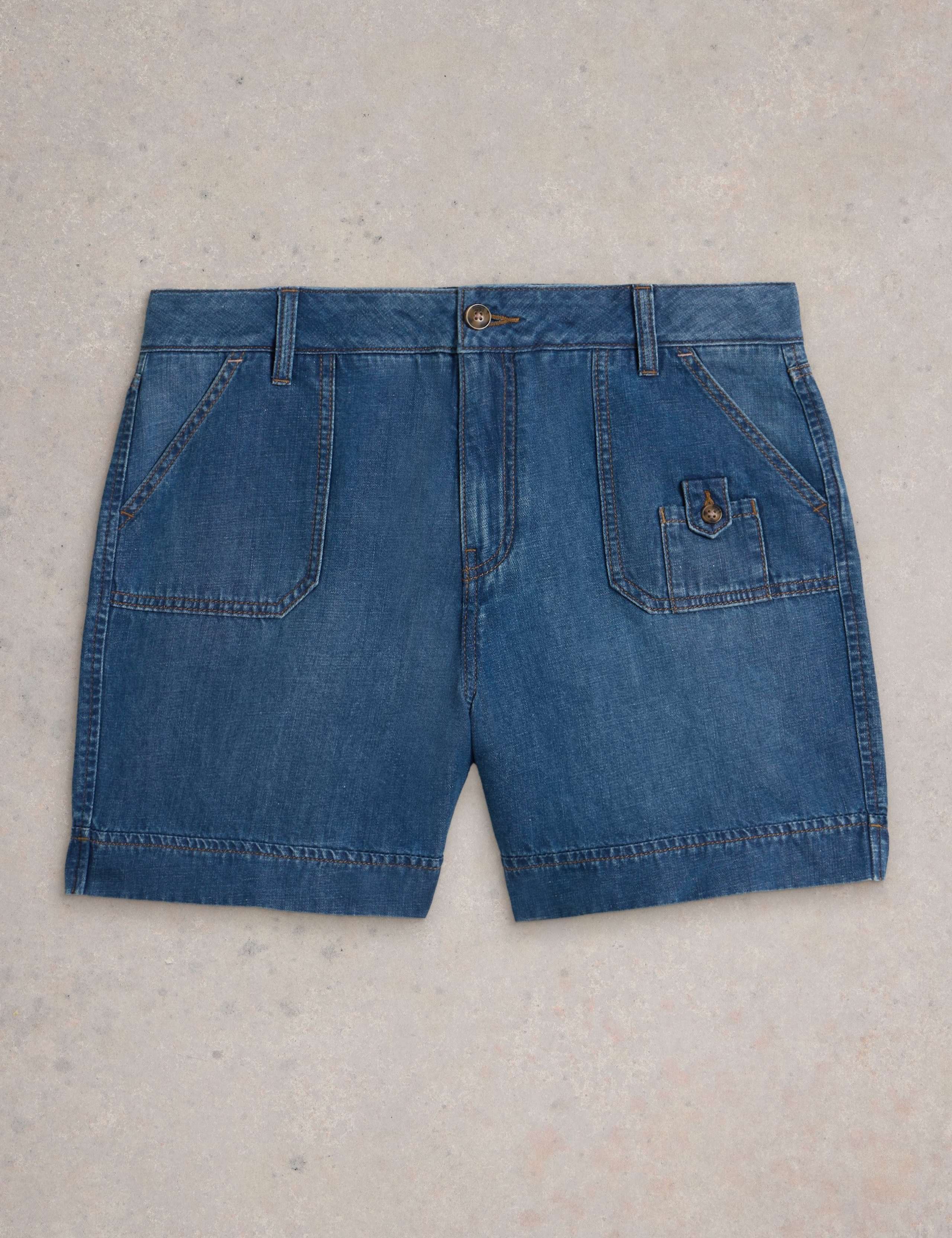 Denim Utility Shorts 2 of 5