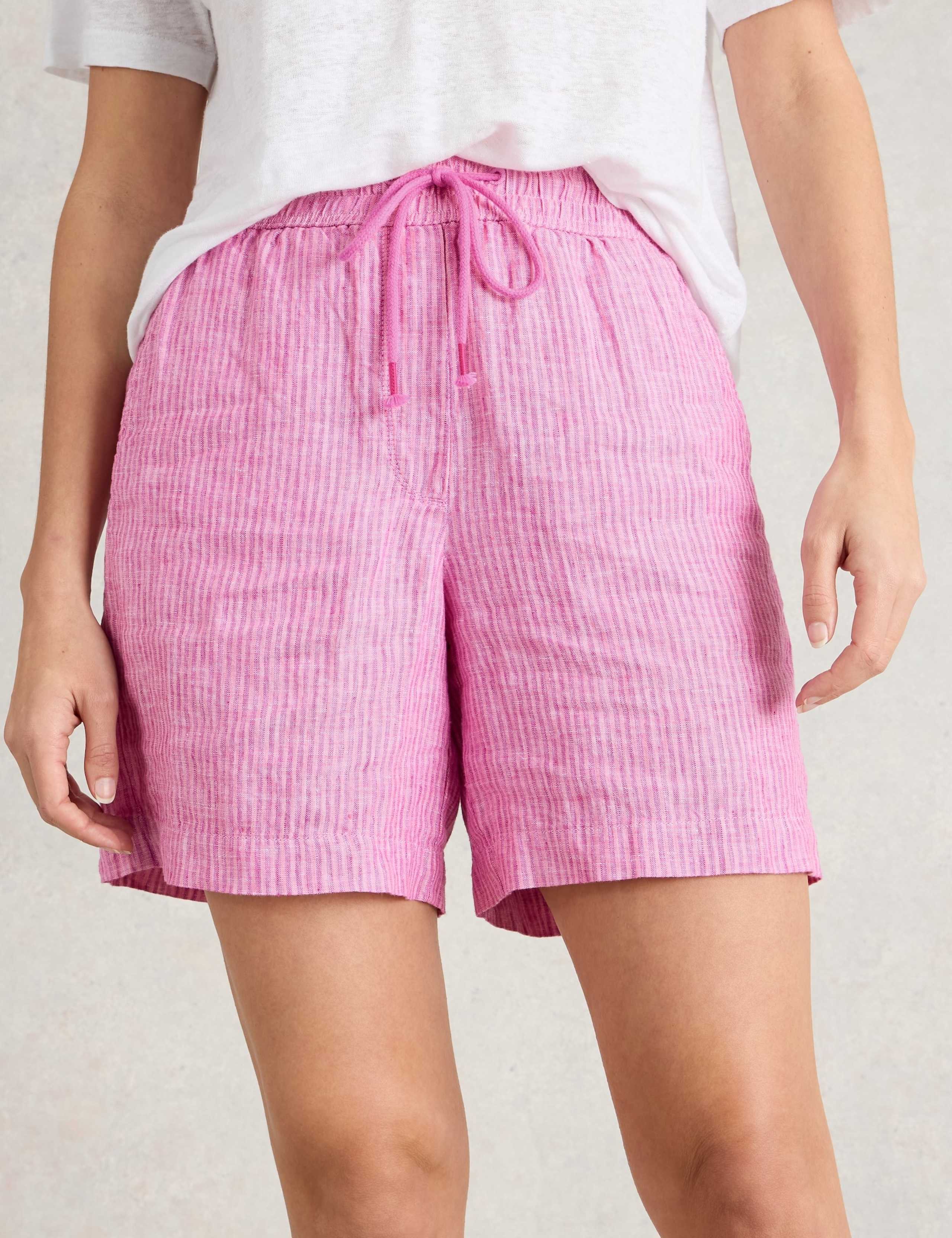 Pure Linen Striped Shorts 5 of 6