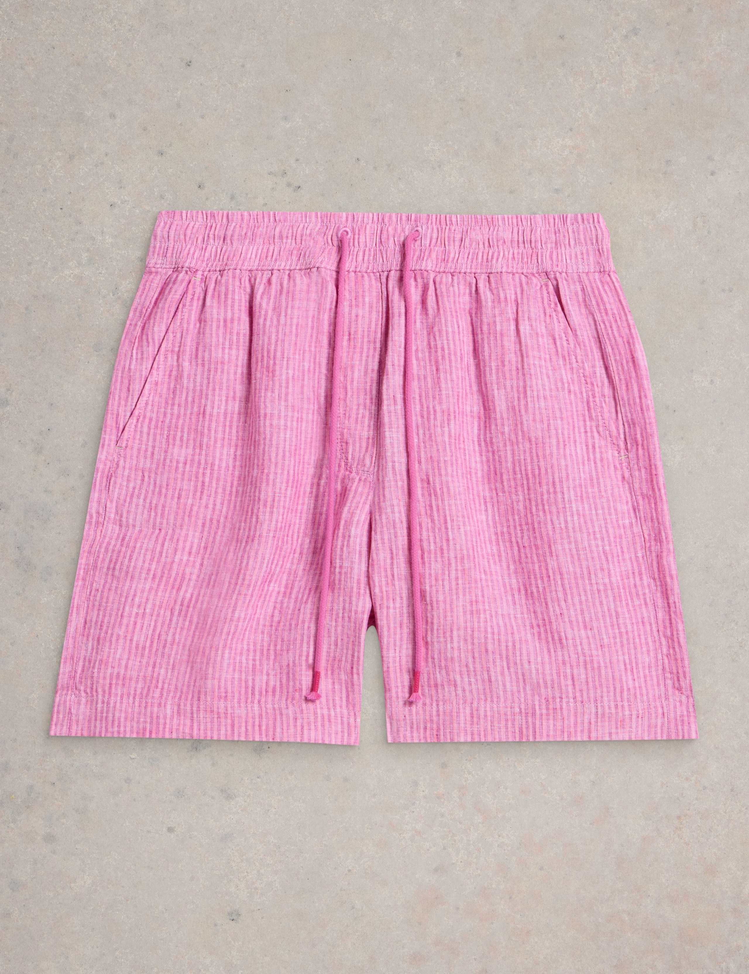 Pure Linen Striped Shorts 2 of 6