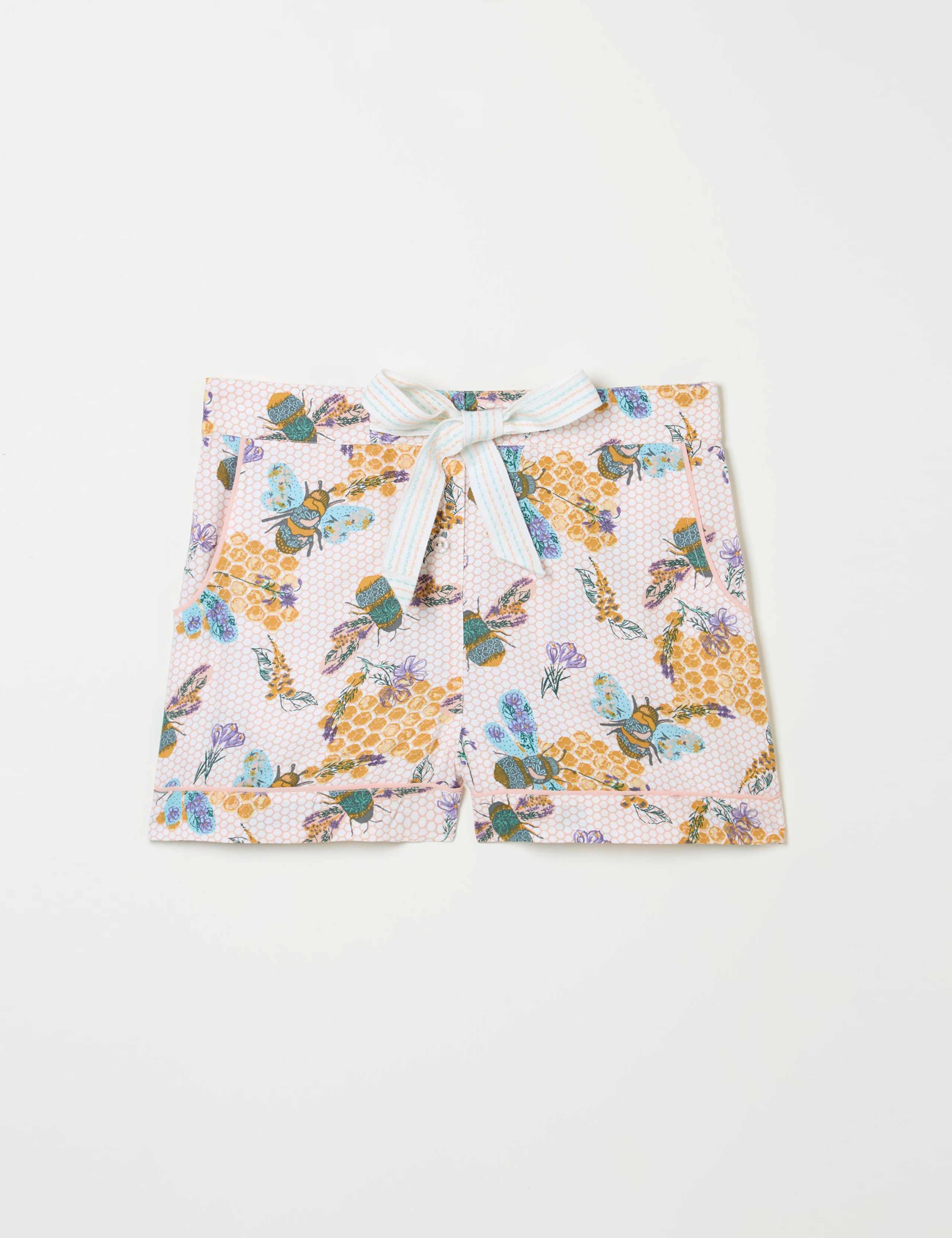 Bee Print Pyjama Shorts 2 of 5