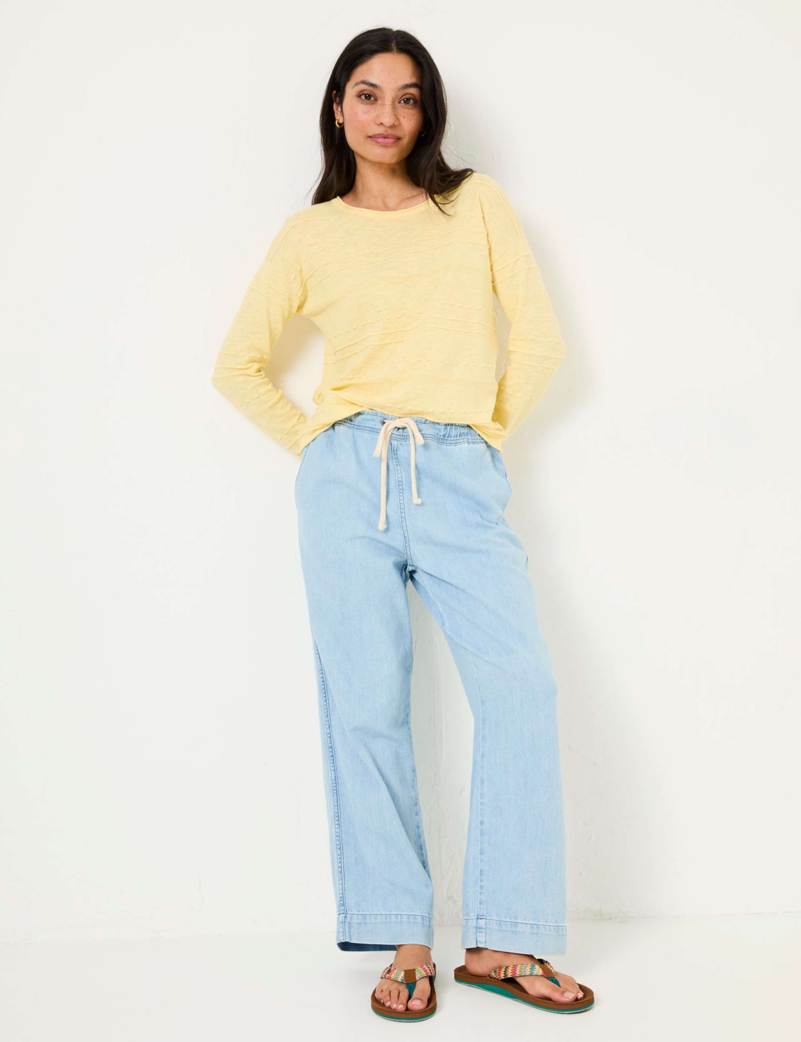 Cotton Rich Jumper with Linen 4 of 8