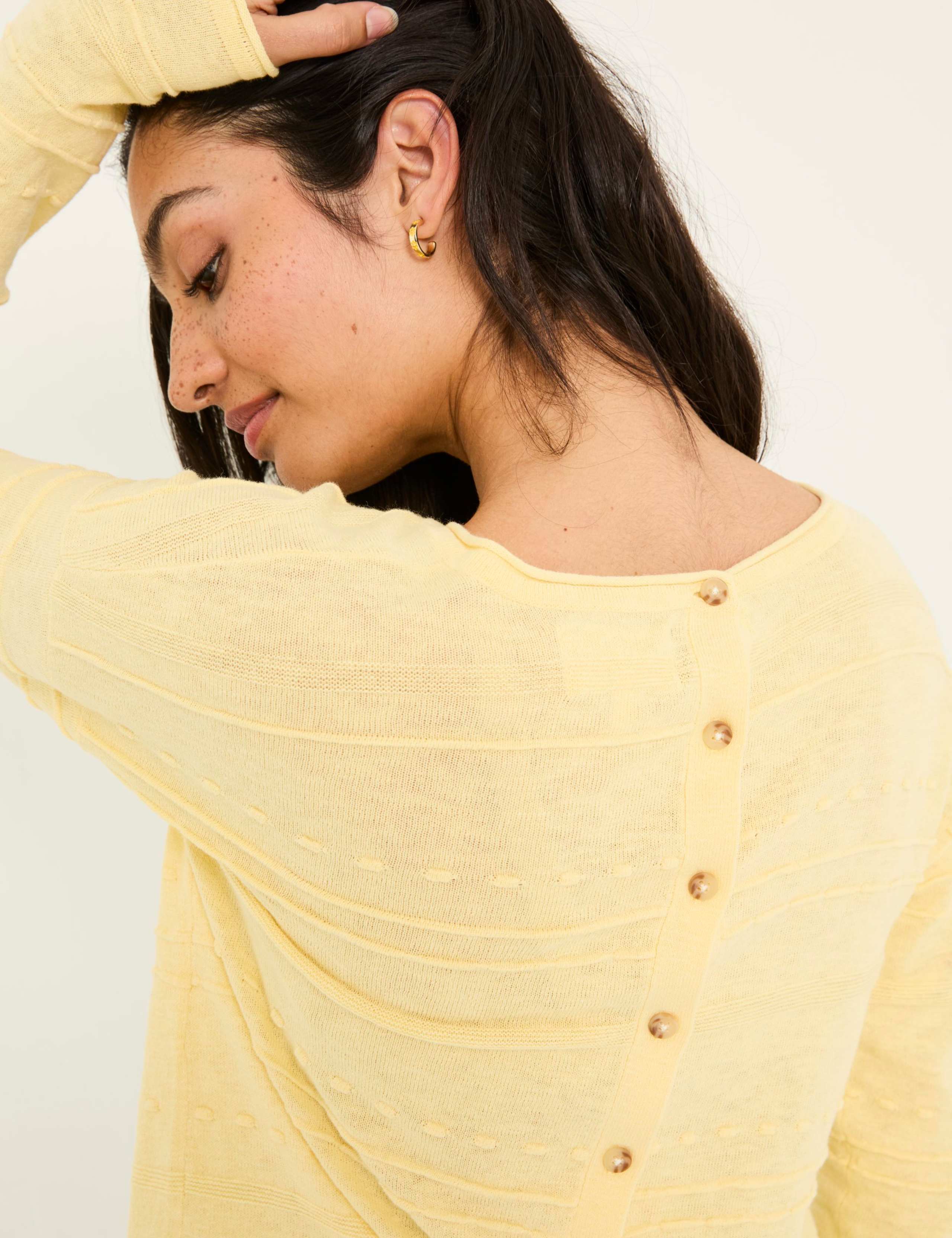 Cotton Rich Jumper with Linen 5 of 8