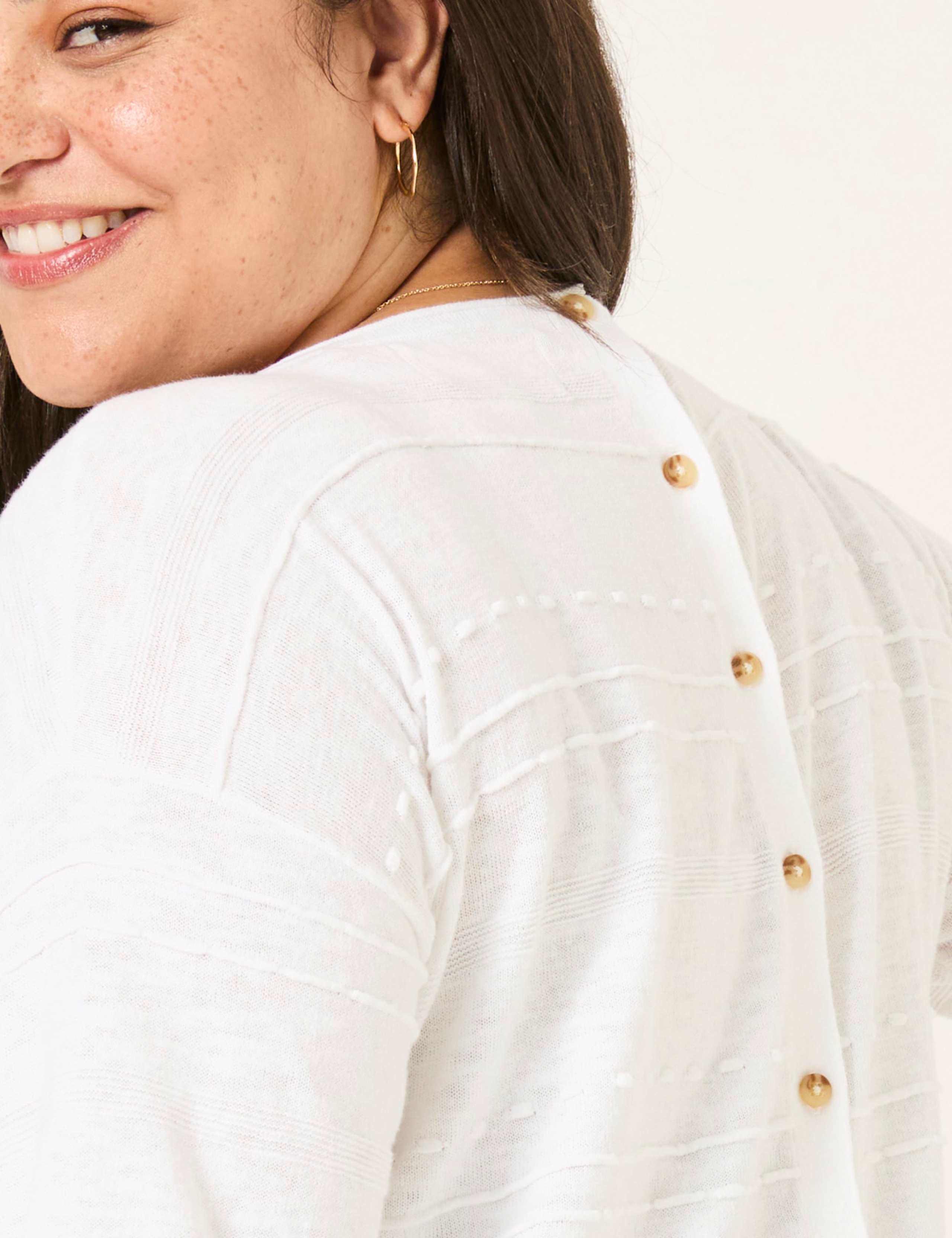 Cotton Rich Jumper with Linen 8 of 9
