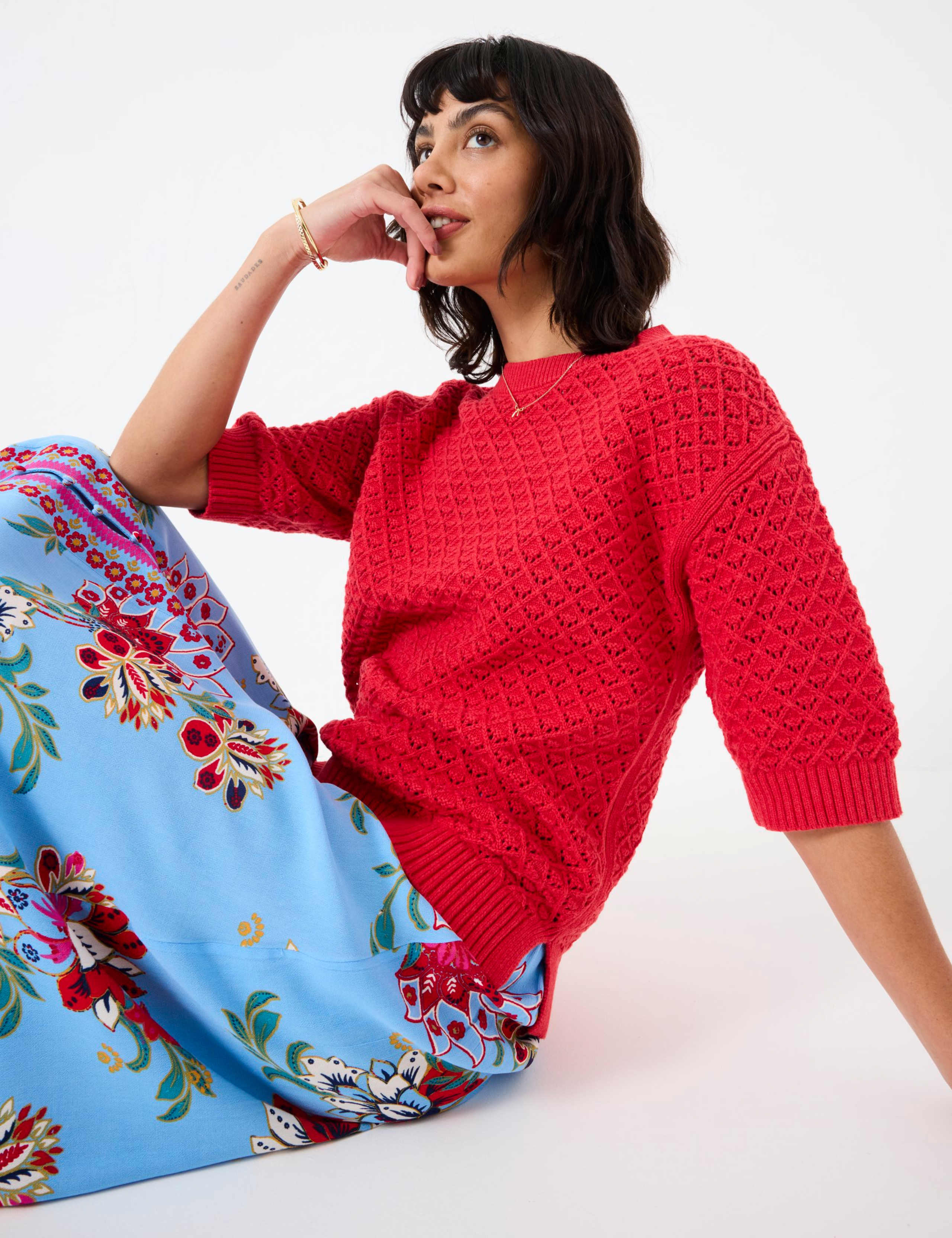 Pure Cotton Textured Top 6 of 6