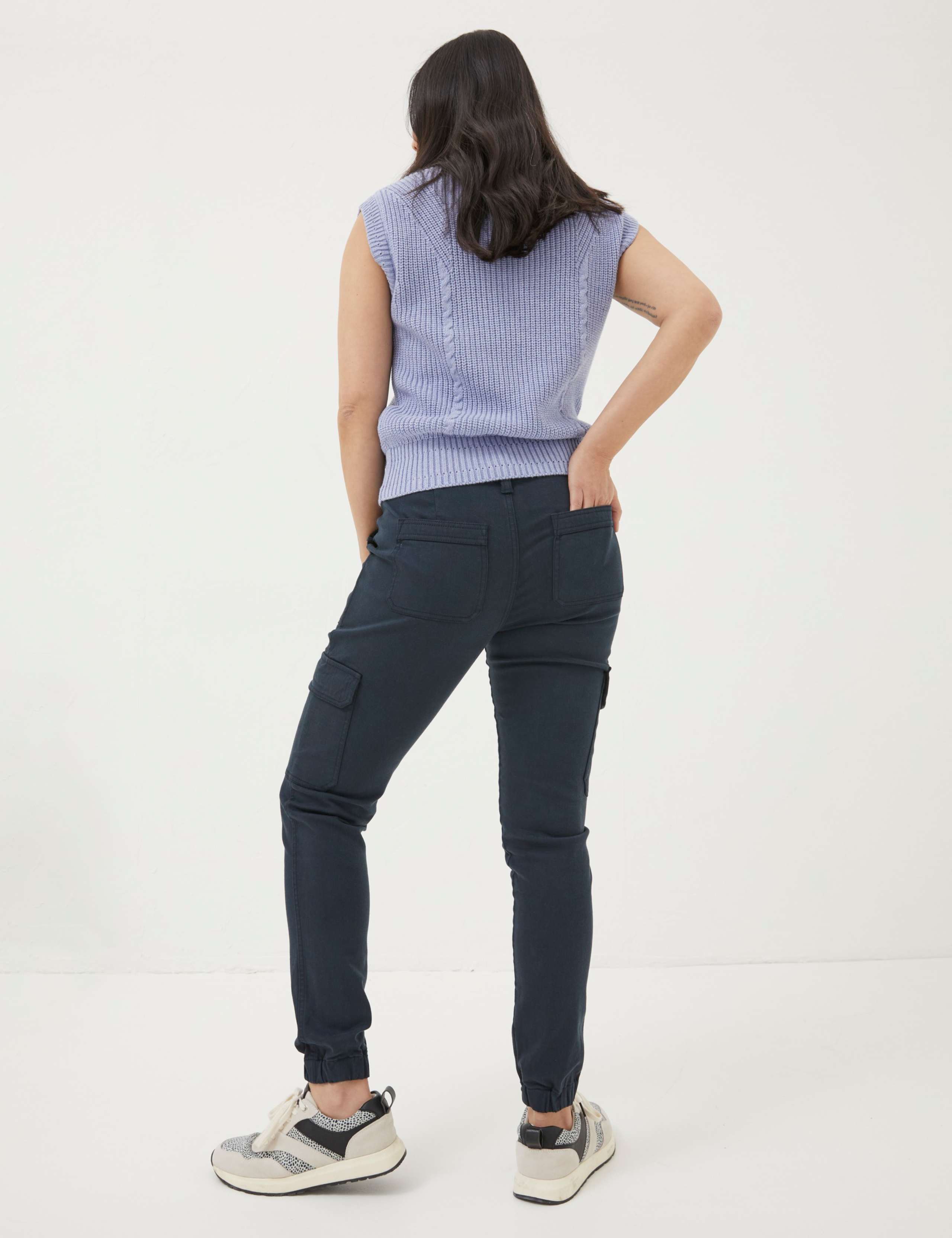 Cotton Rich Cargo Cuffed Trousers 3 of 4