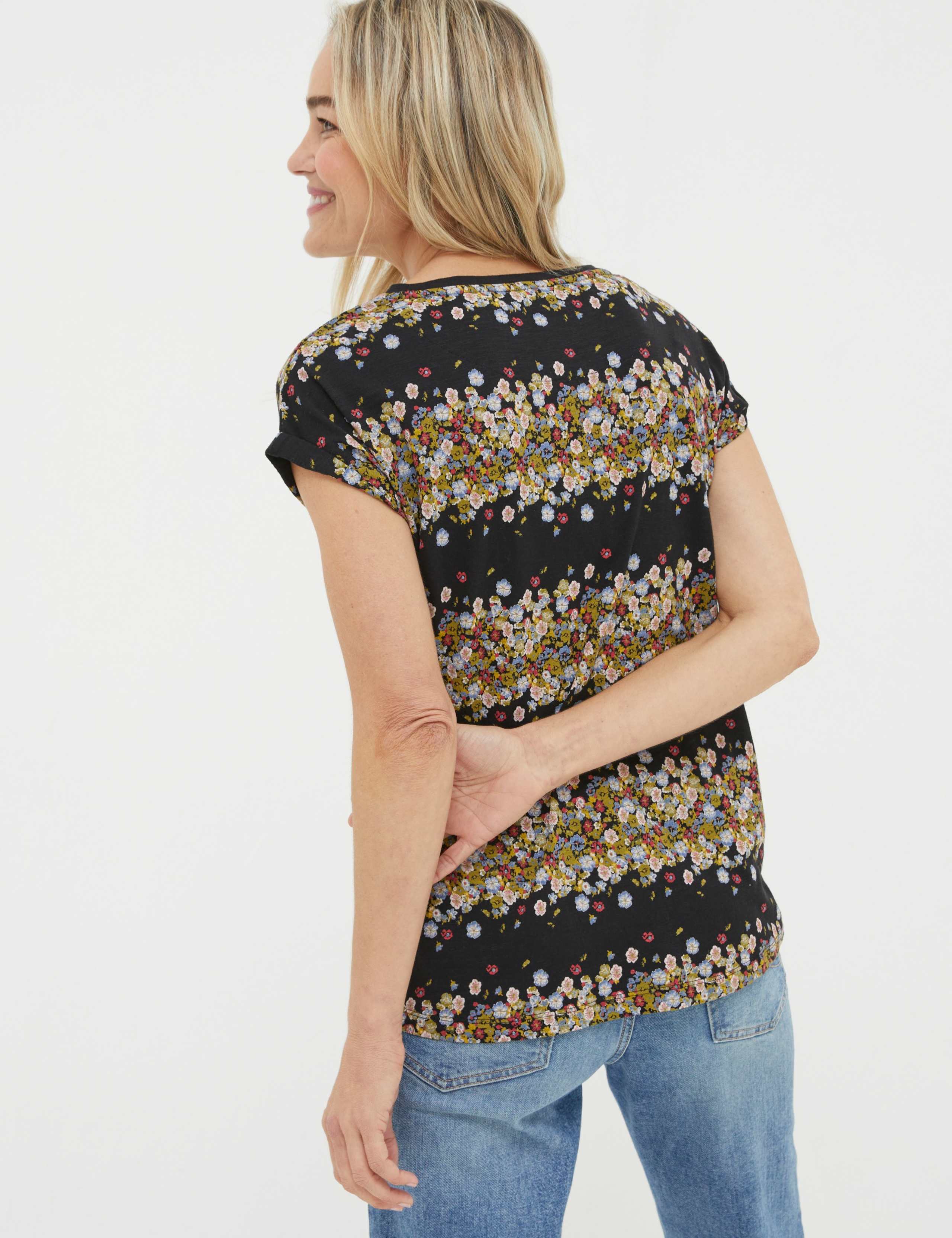 Cotton Modal Blend Floral T-Shirt 3 of 5