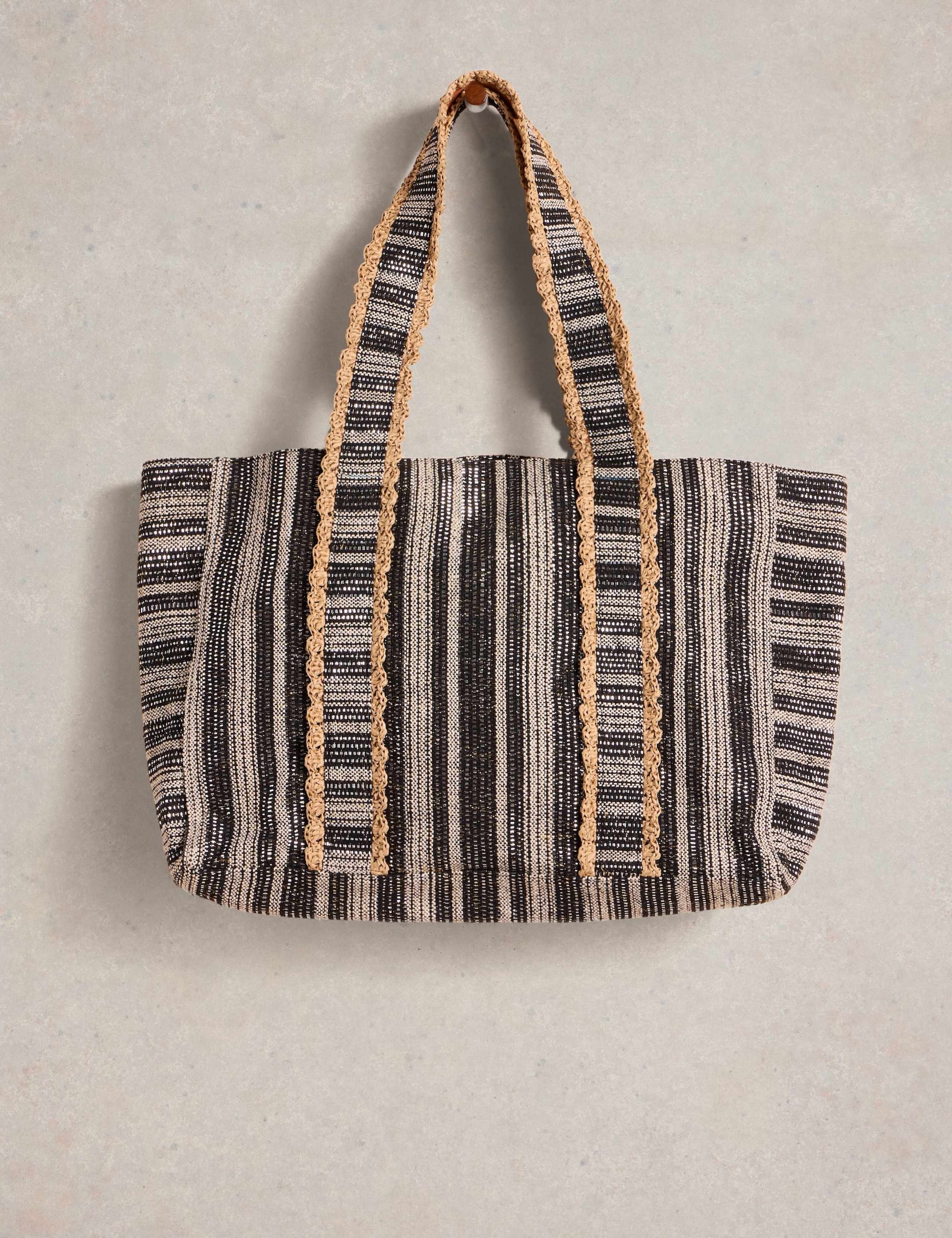 Metallic Jacquard Tote Bag 3 of 4
