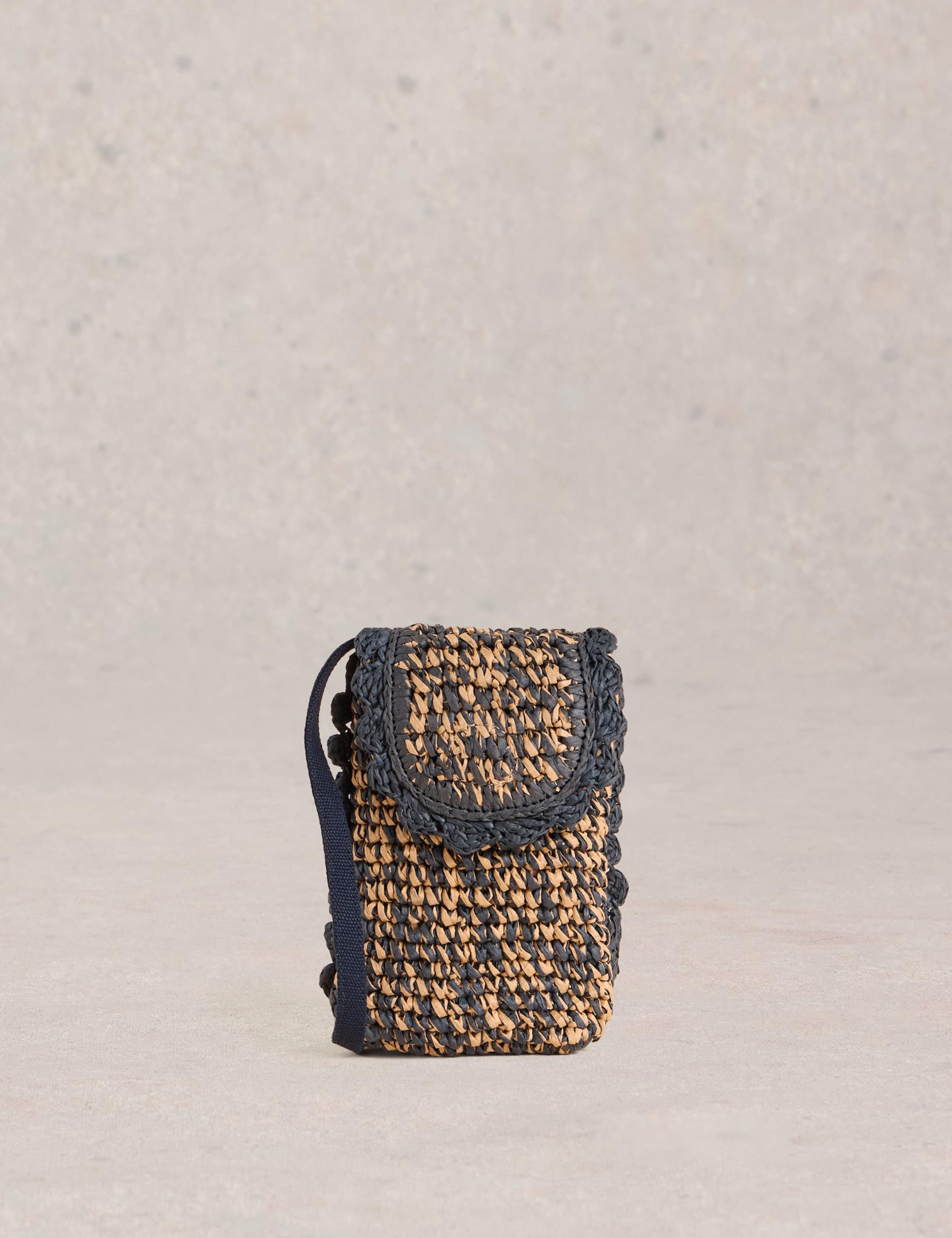 Raffia Cross Body Phone Bag 1 of 4