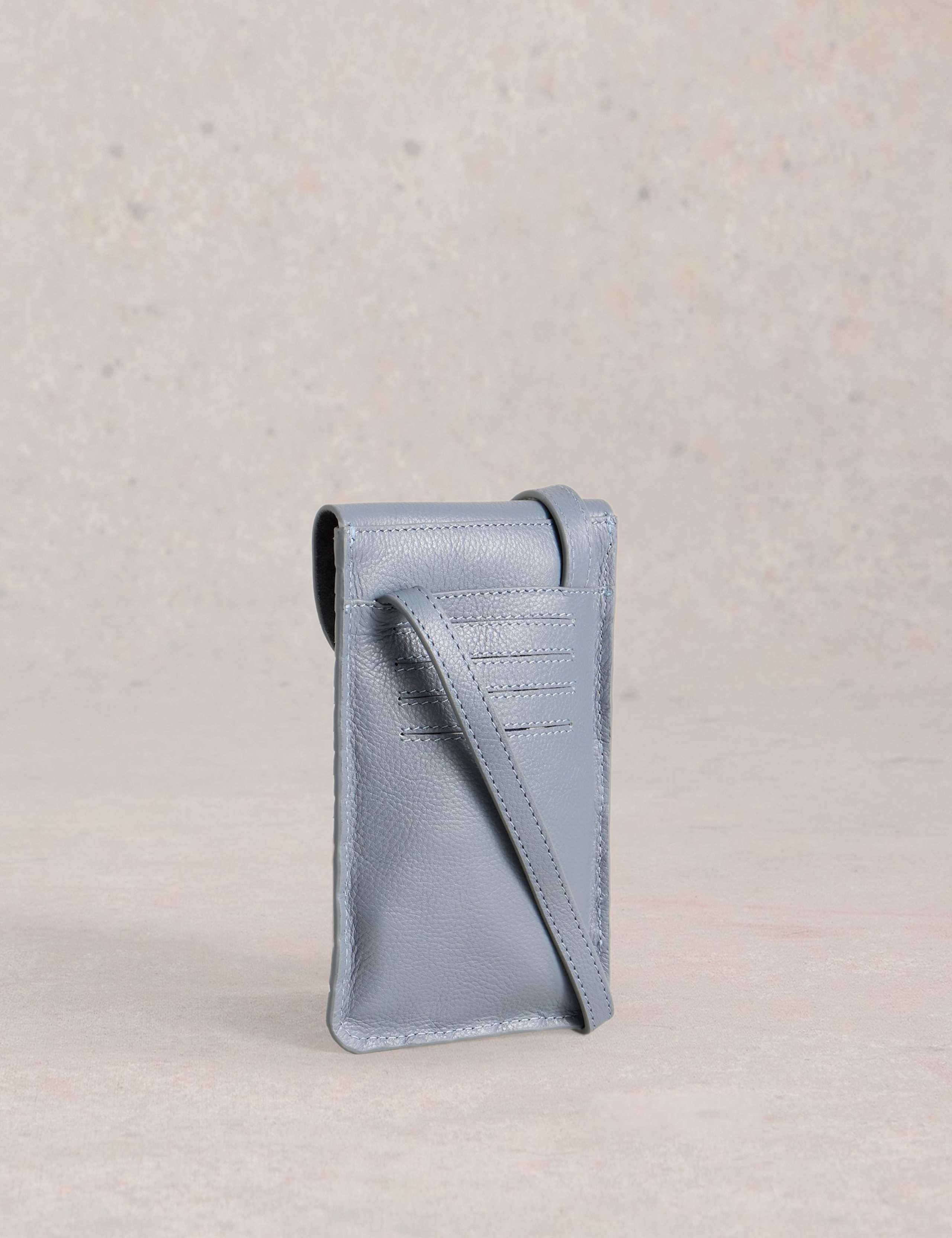 Leather Weave Cross Body Phone Bag 2 of 4