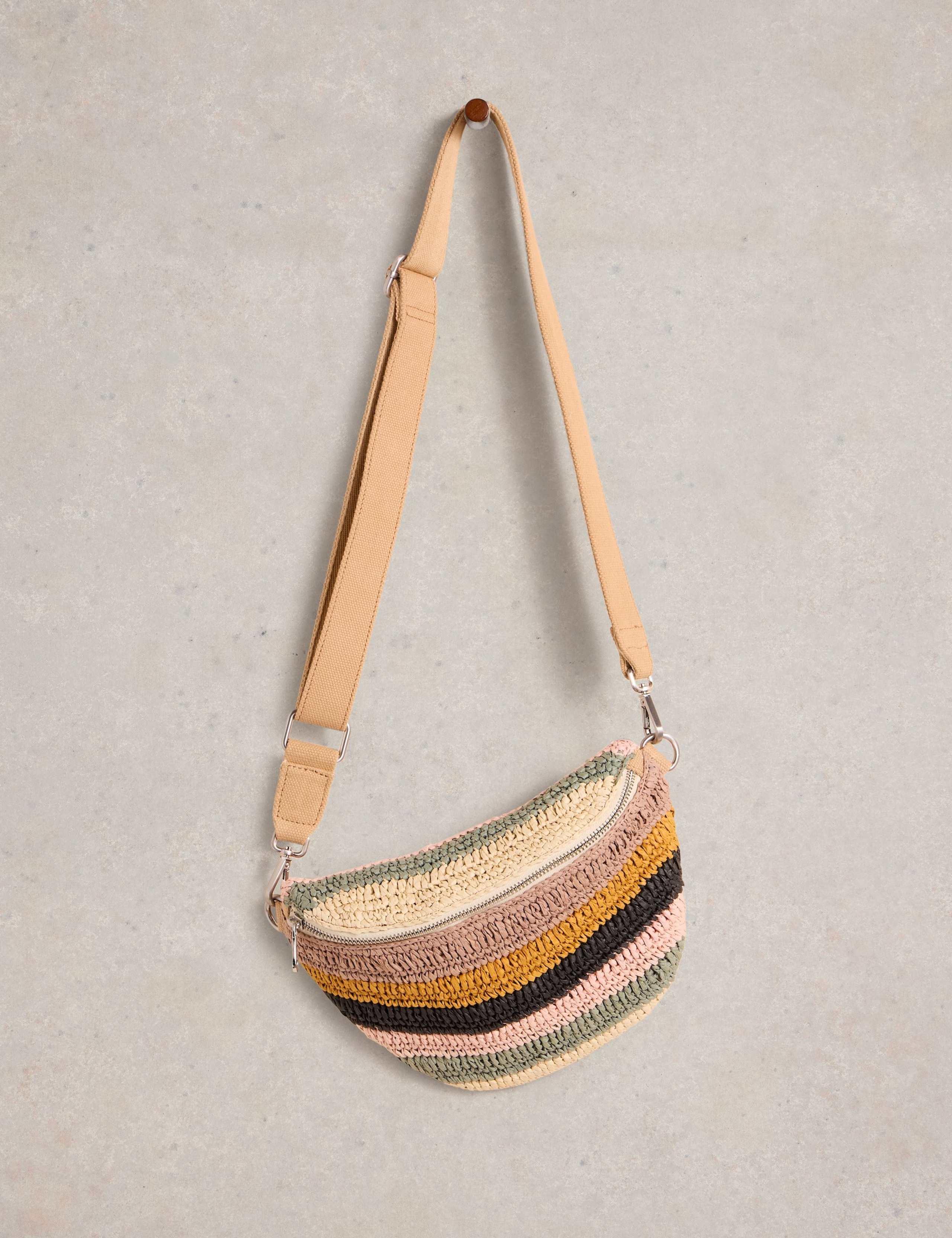 Straw Crochet Mini Cross Body Bag 3 of 4