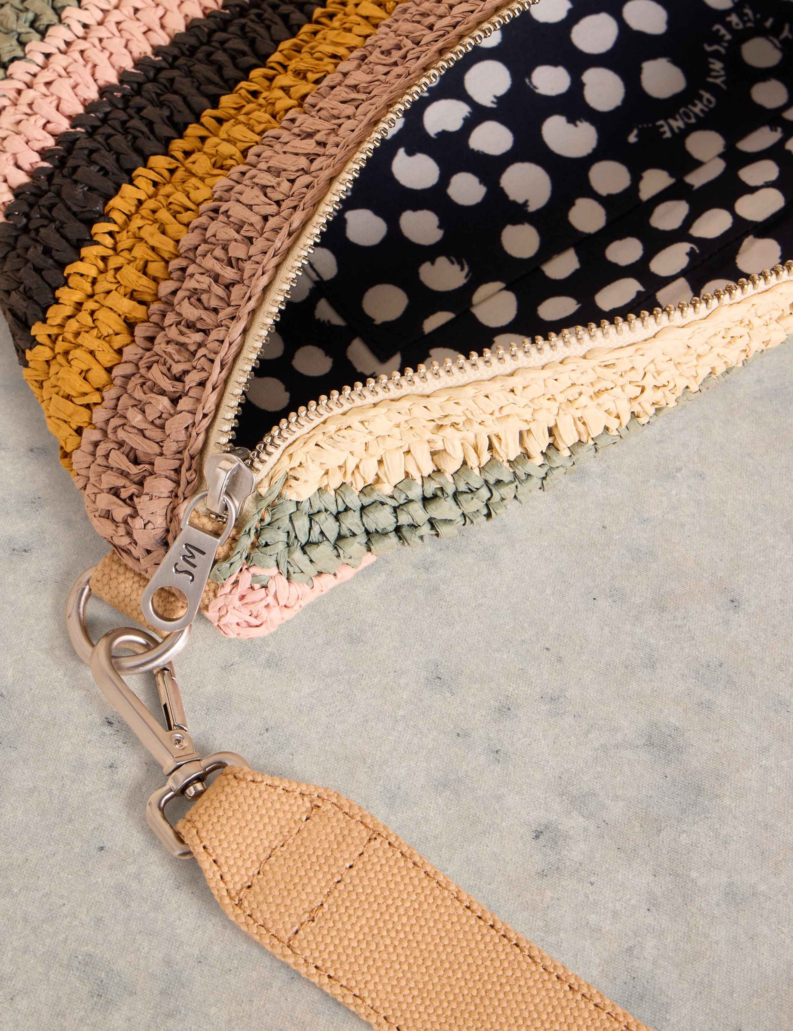 Straw Crochet Mini Cross Body Bag 4 of 4