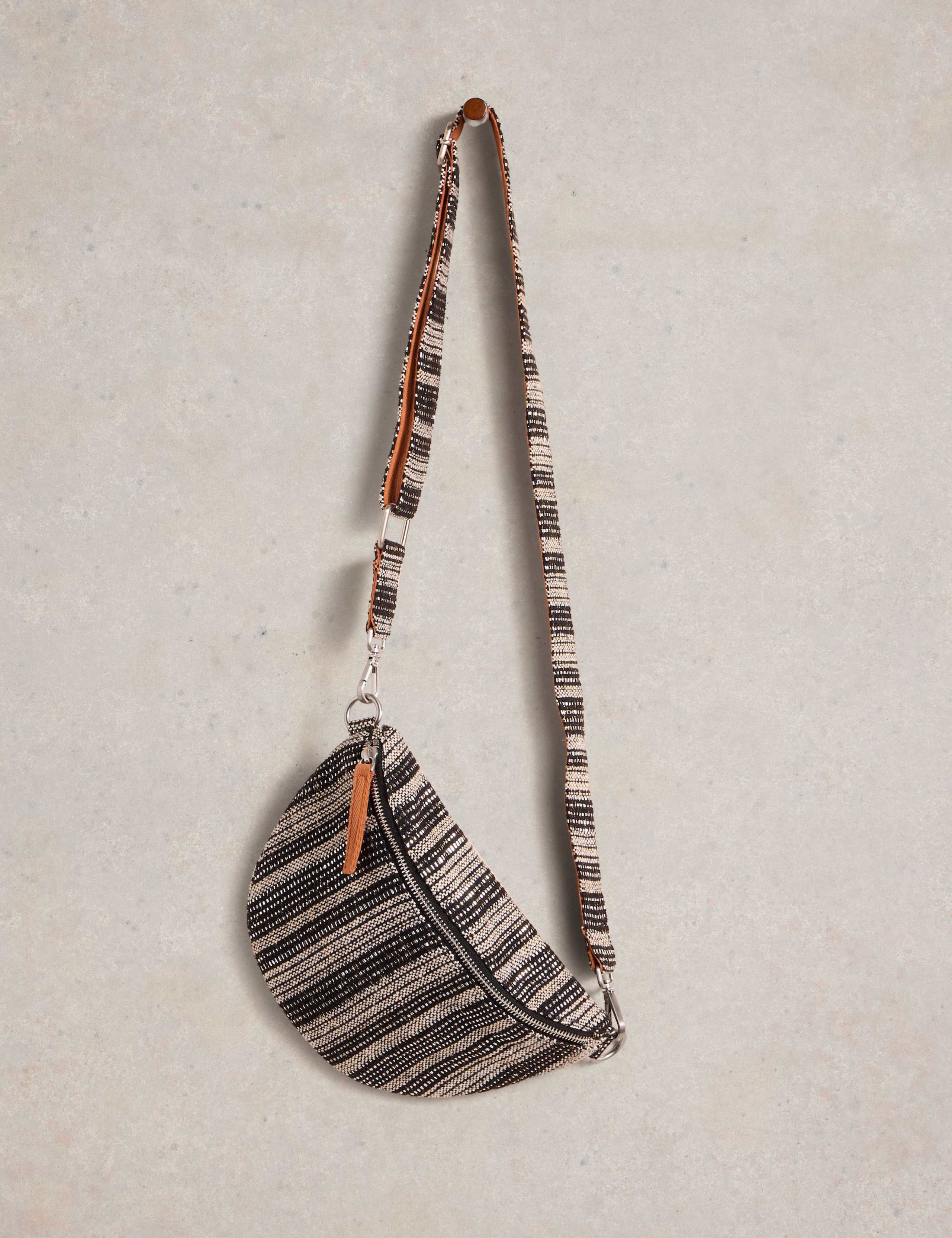 Metallic Jacquard Sling Cross Body Bag 3 of 4